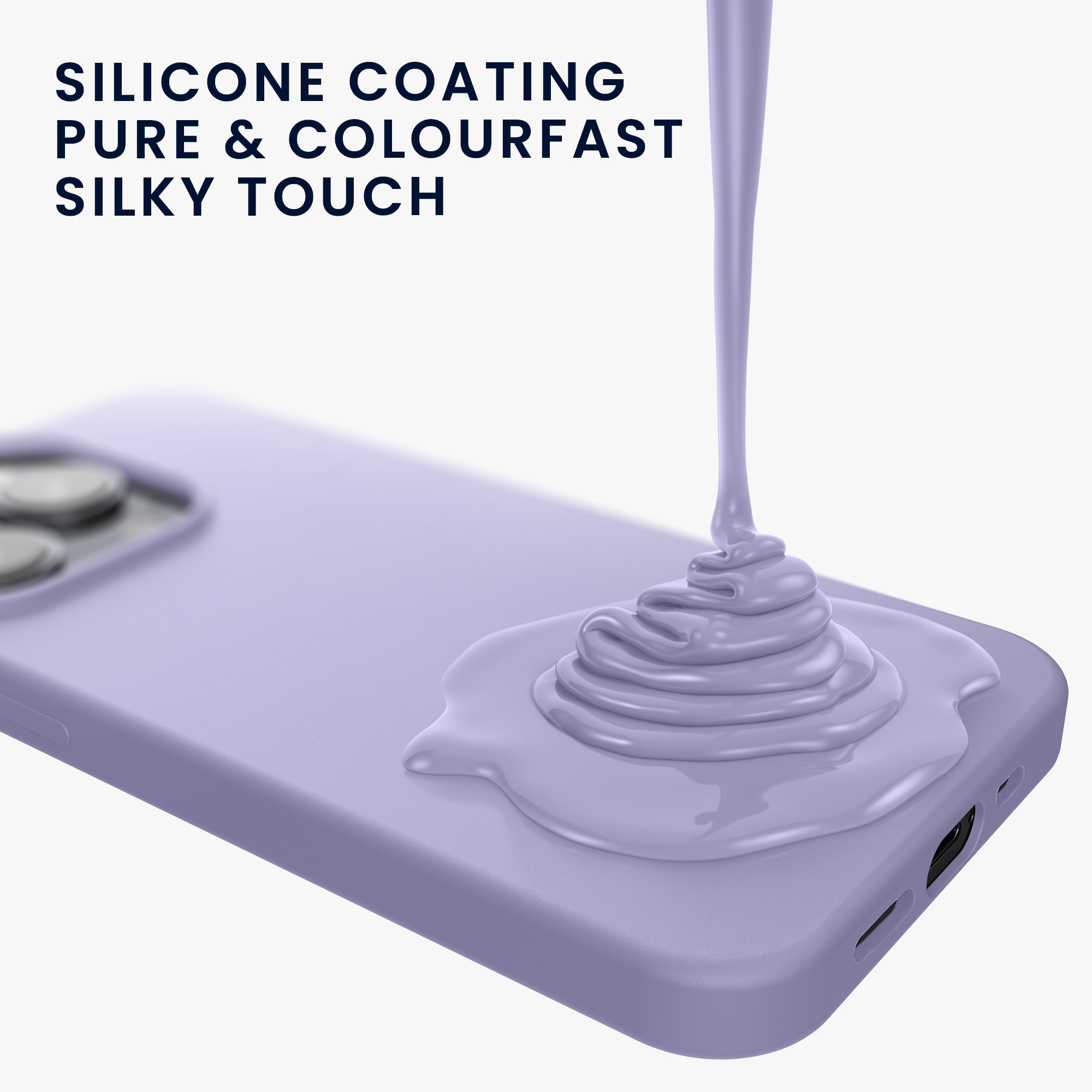 Silikonový kryt kwmobile pro iPhone 15 Pro Max - levandulová