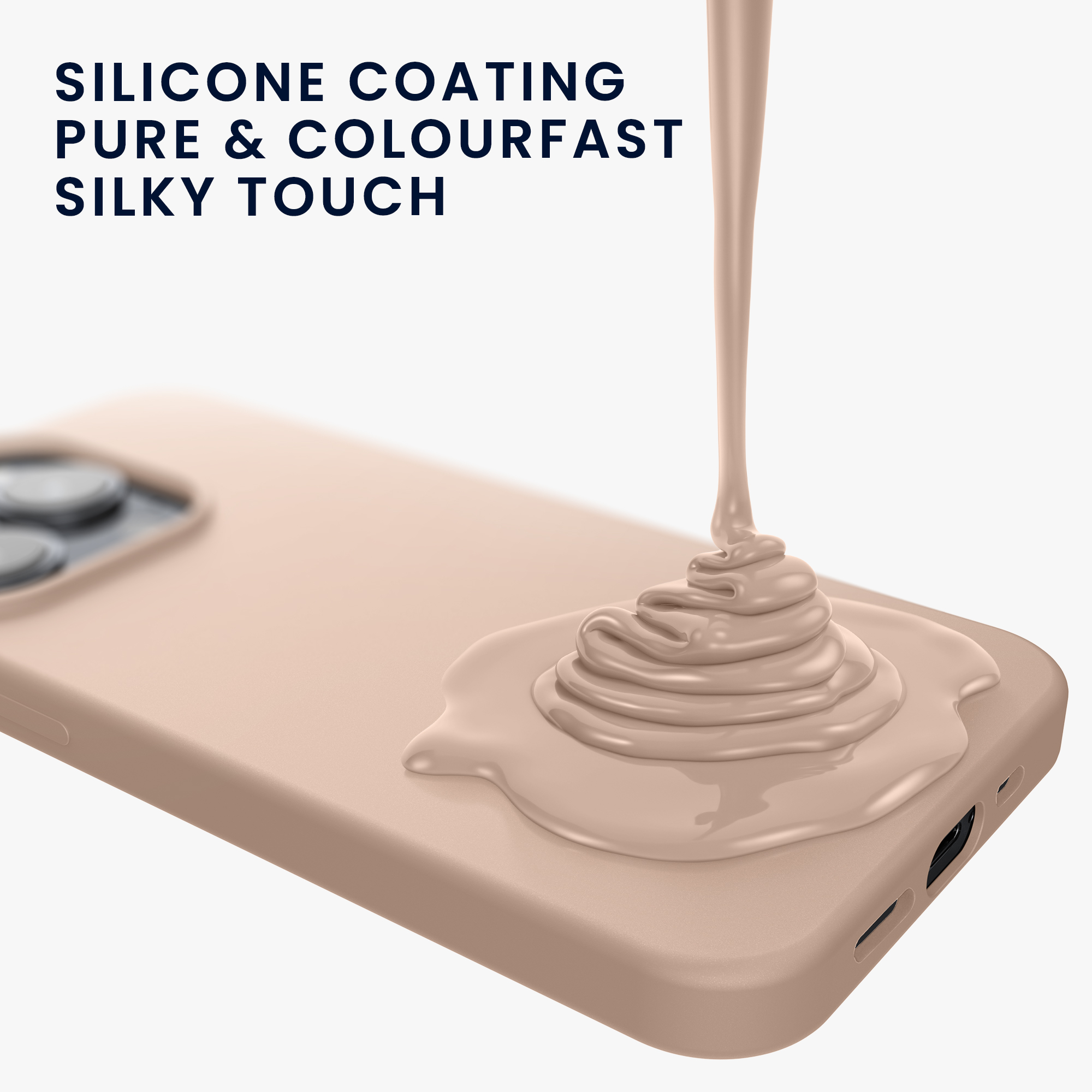 Silikonový kryt kwmobile pro iPhone 15 Pro Max - kokosový vzor