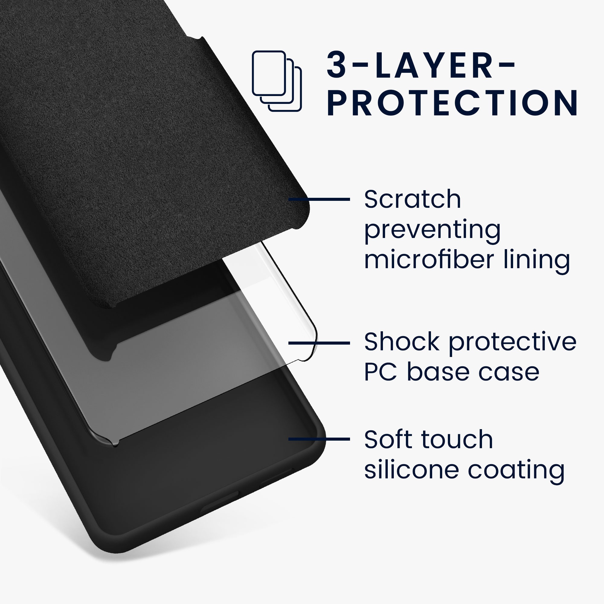 Silikonový kryt kwmobile pro iPhone 15 Pro Max - matná černá