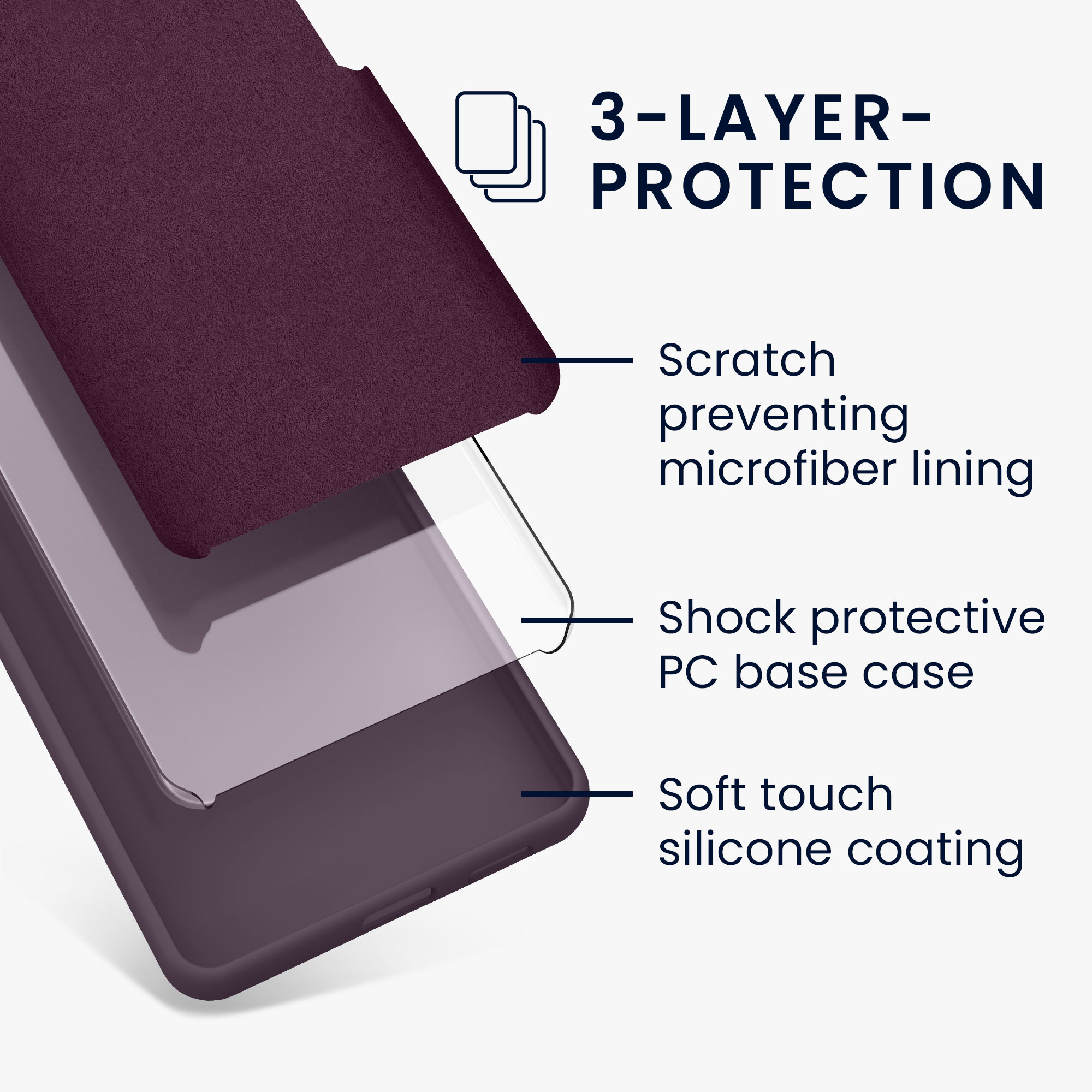 Silikonový kryt kwmobile pro iPhone 15 Pro Max - světle irisová