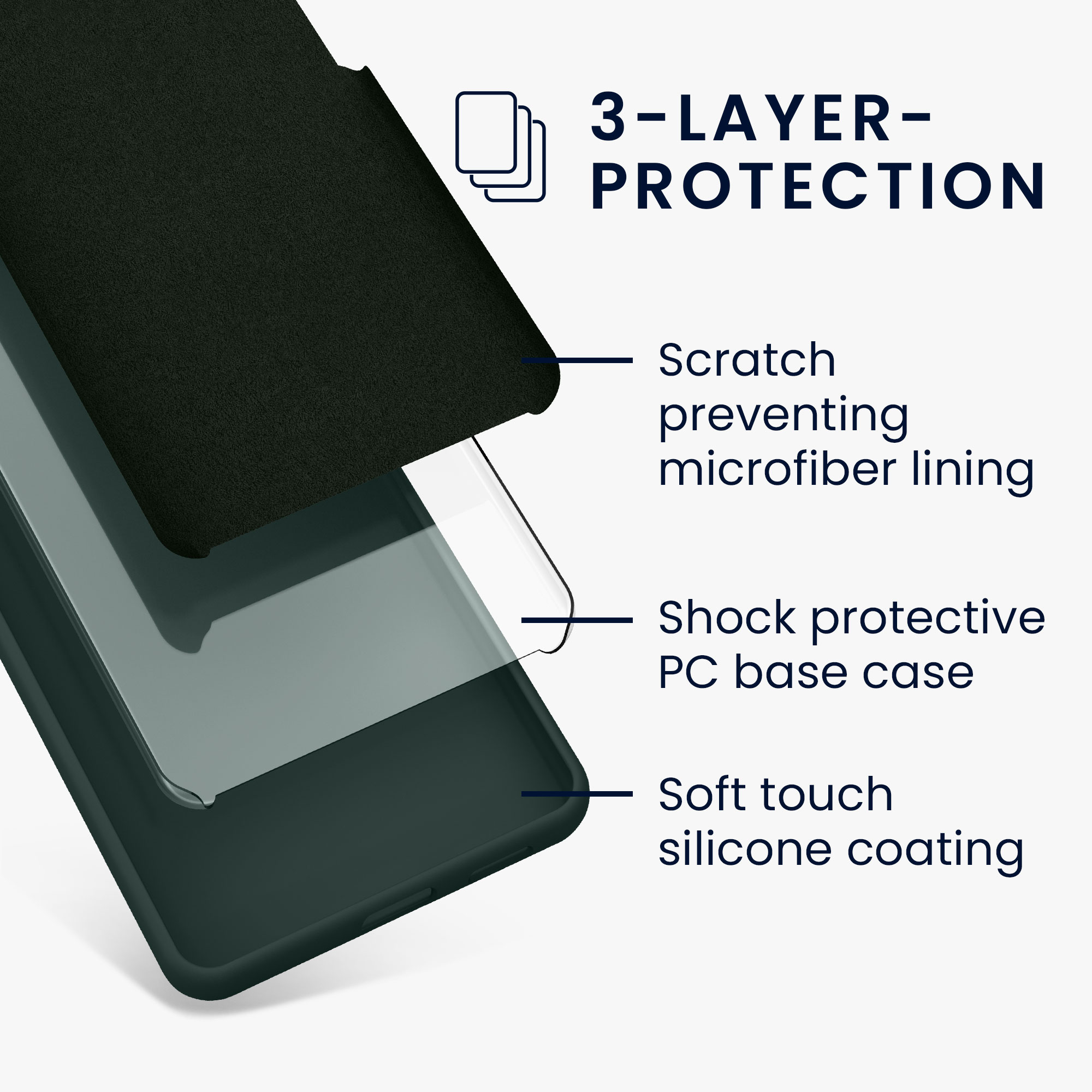 Silikonový kryt kwmobile pro iPhone 15 Pro Max - modrozelená