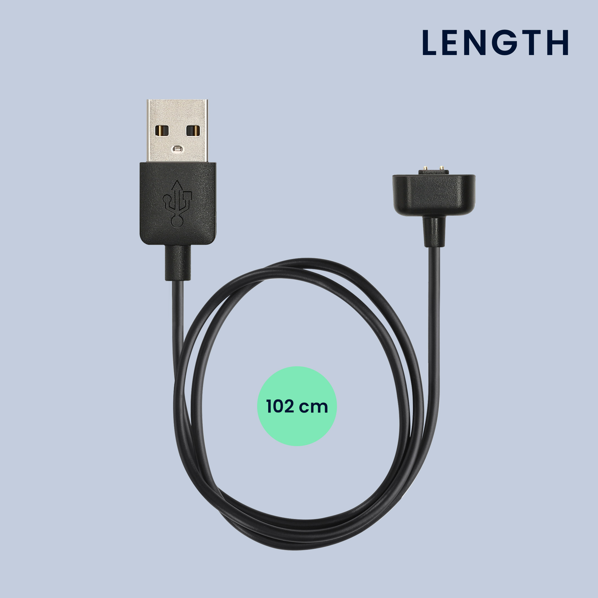 Nabíjecí kabel pro Amazfit Band 7 kwmobile - černá