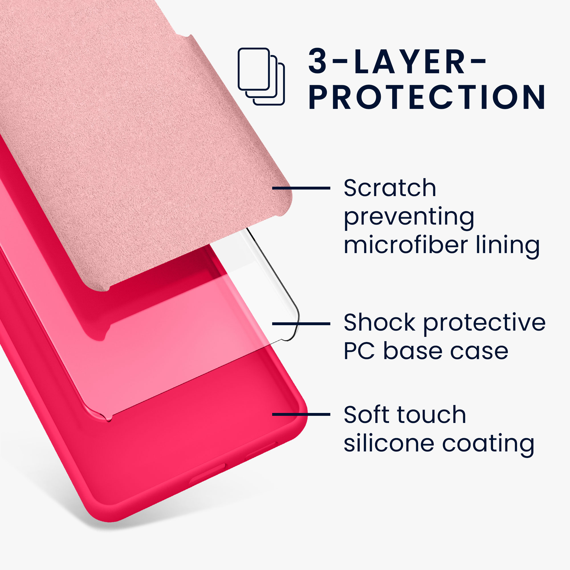 Kryt na mobil Xiaomi 13T / 13T Pro kwmobile neonově růžová