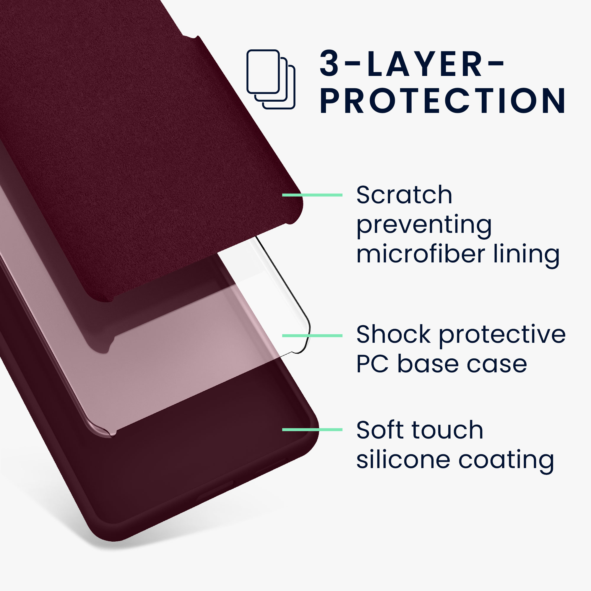 TPU kryt kwmobile Google Pixel 8 - vínově fialový