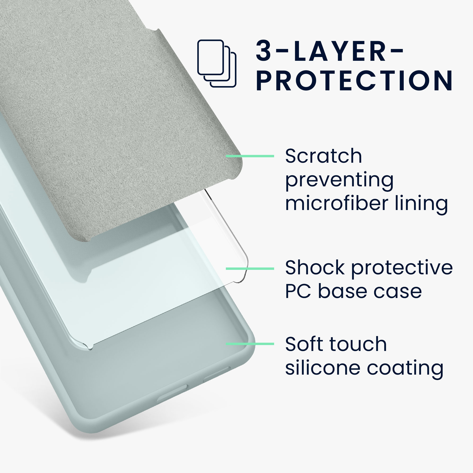 TPU kryt kwmobile Google Pixel 8 - Cool Mint