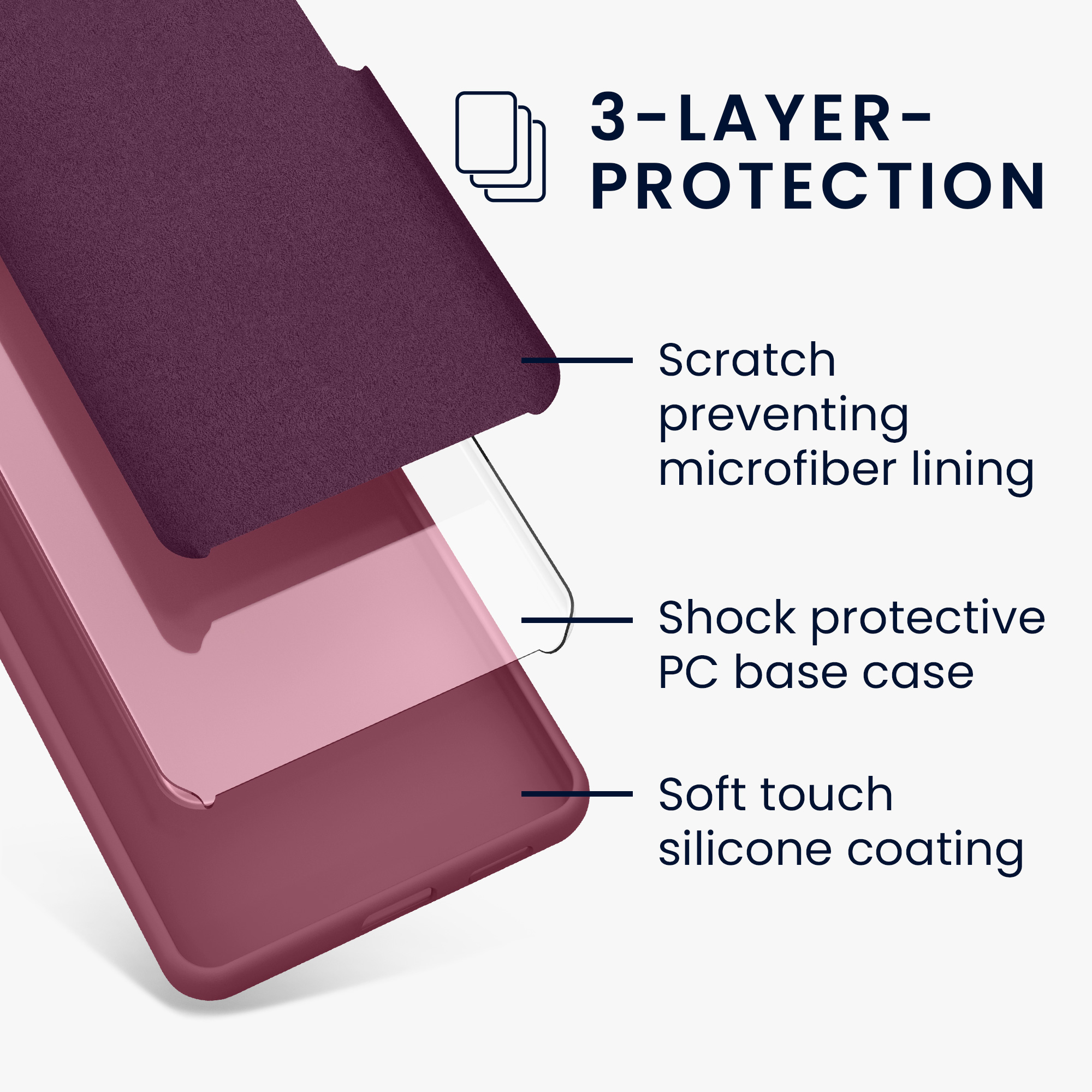 TPU kryt kwmobile Google Pixel 8 - Orchid Violet