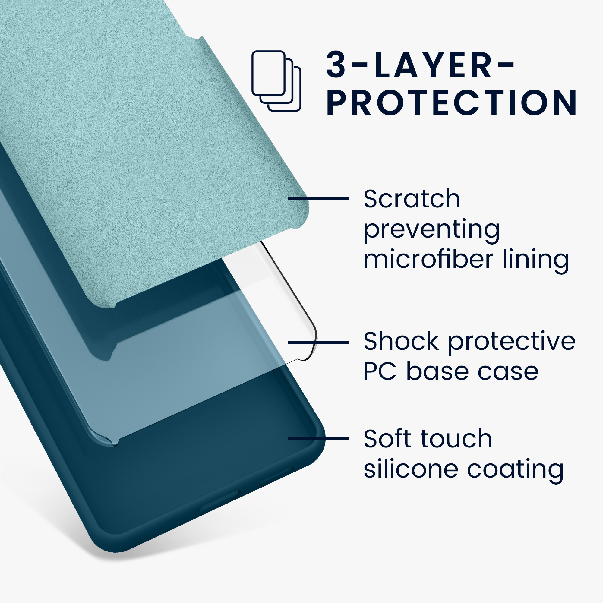 Kryt Xiaomi Redmi Note 13 Pro+ 5G silikonový TPU modrozelená matná kwmobile