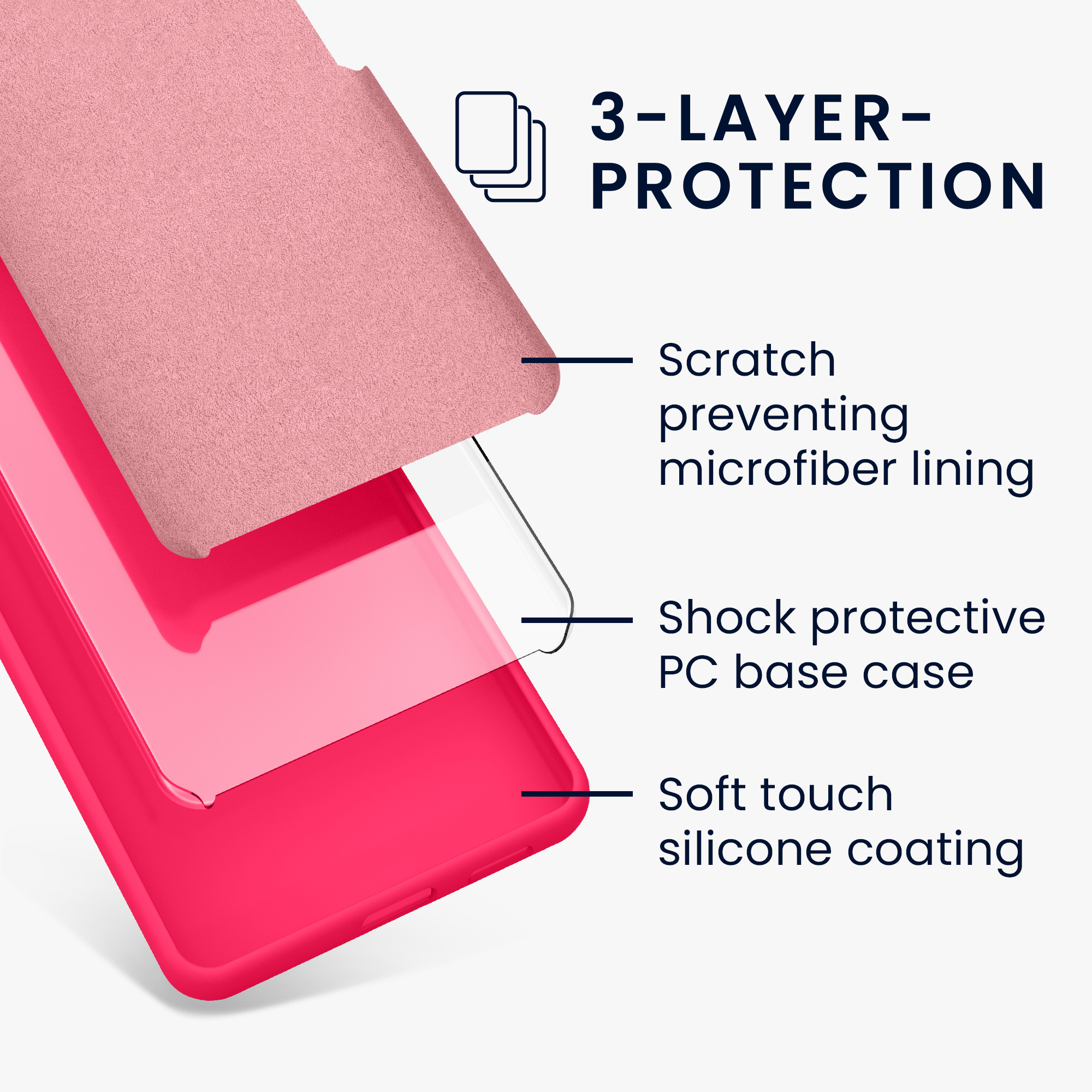 Kryt Xiaomi Redmi Note 13 Pro+ 5G silikonový TPU růžová kwmobile