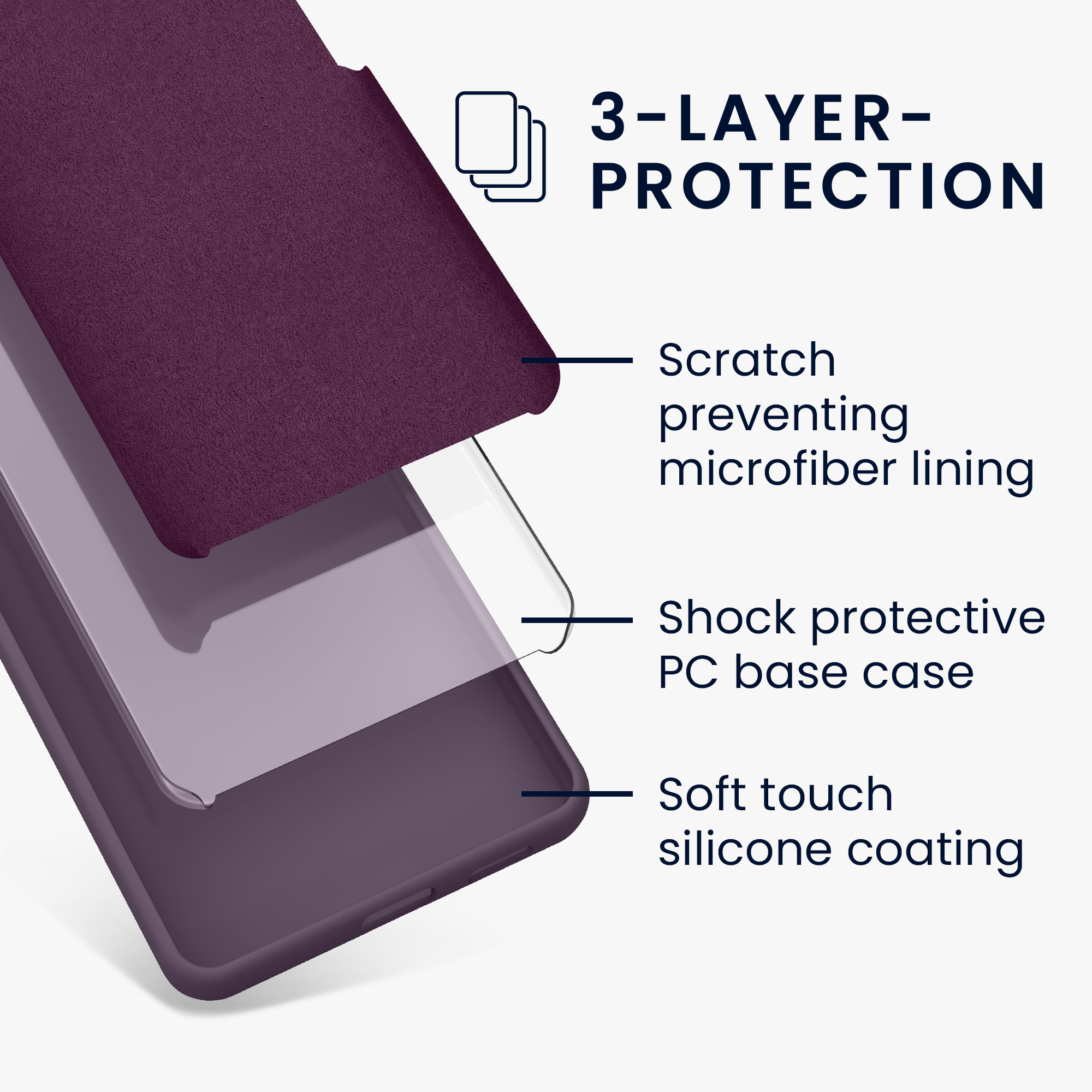 Silikonový kryt kwmobile pro Google Pixel 8a - Pale Iris