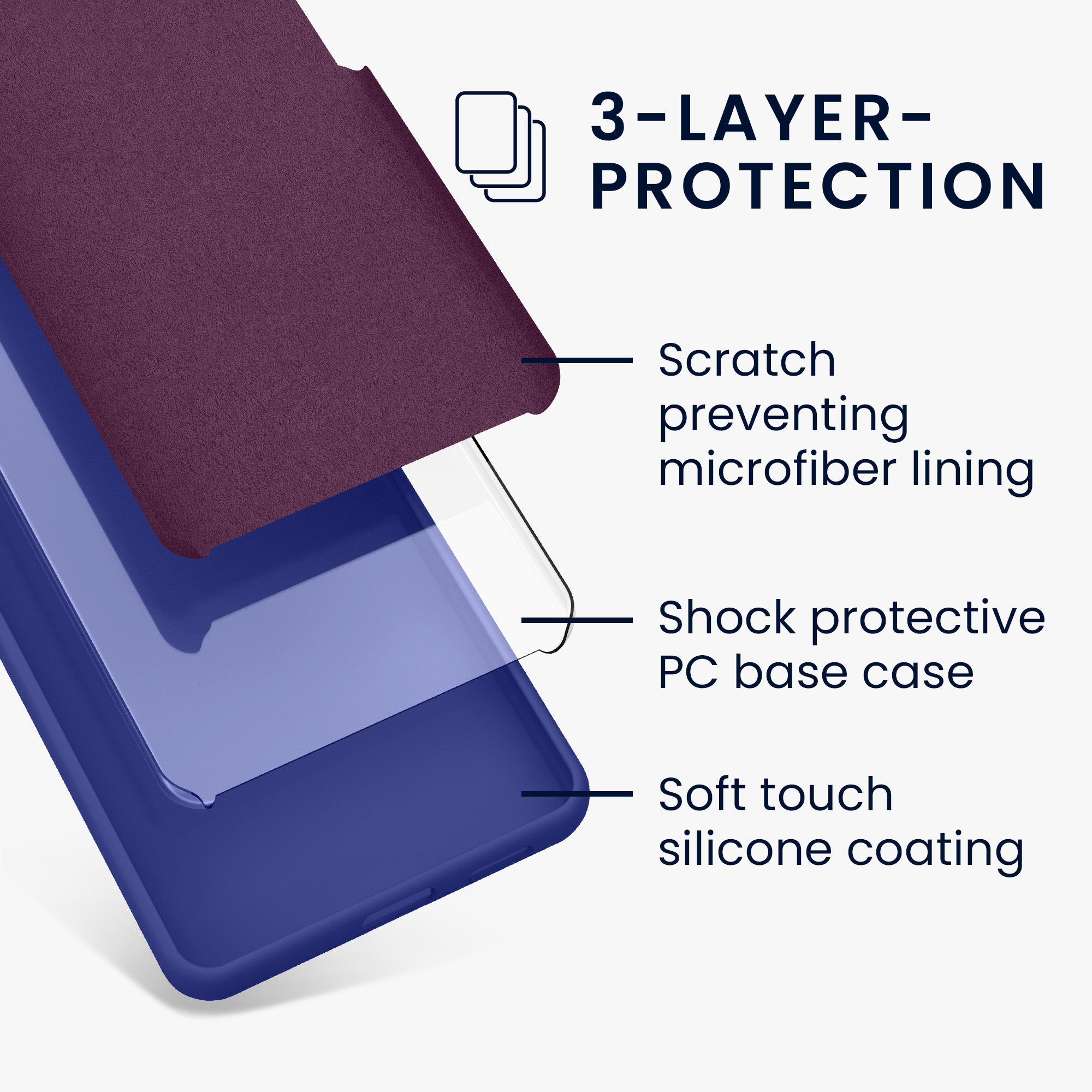 Silikonový kryt kwmobile pro Google Pixel 8a - Blue Violet
