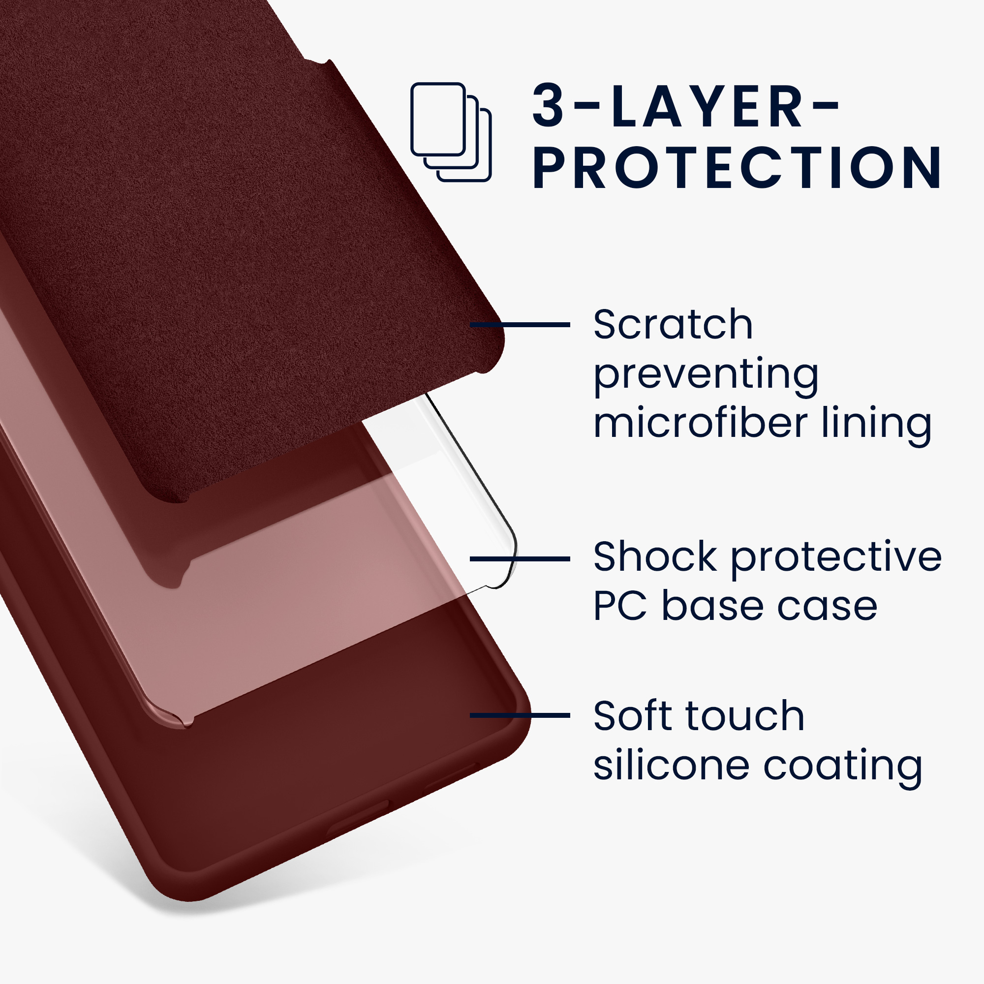 Silikonový kryt kwmobile pro Google Pixel 8a - Tawny Red