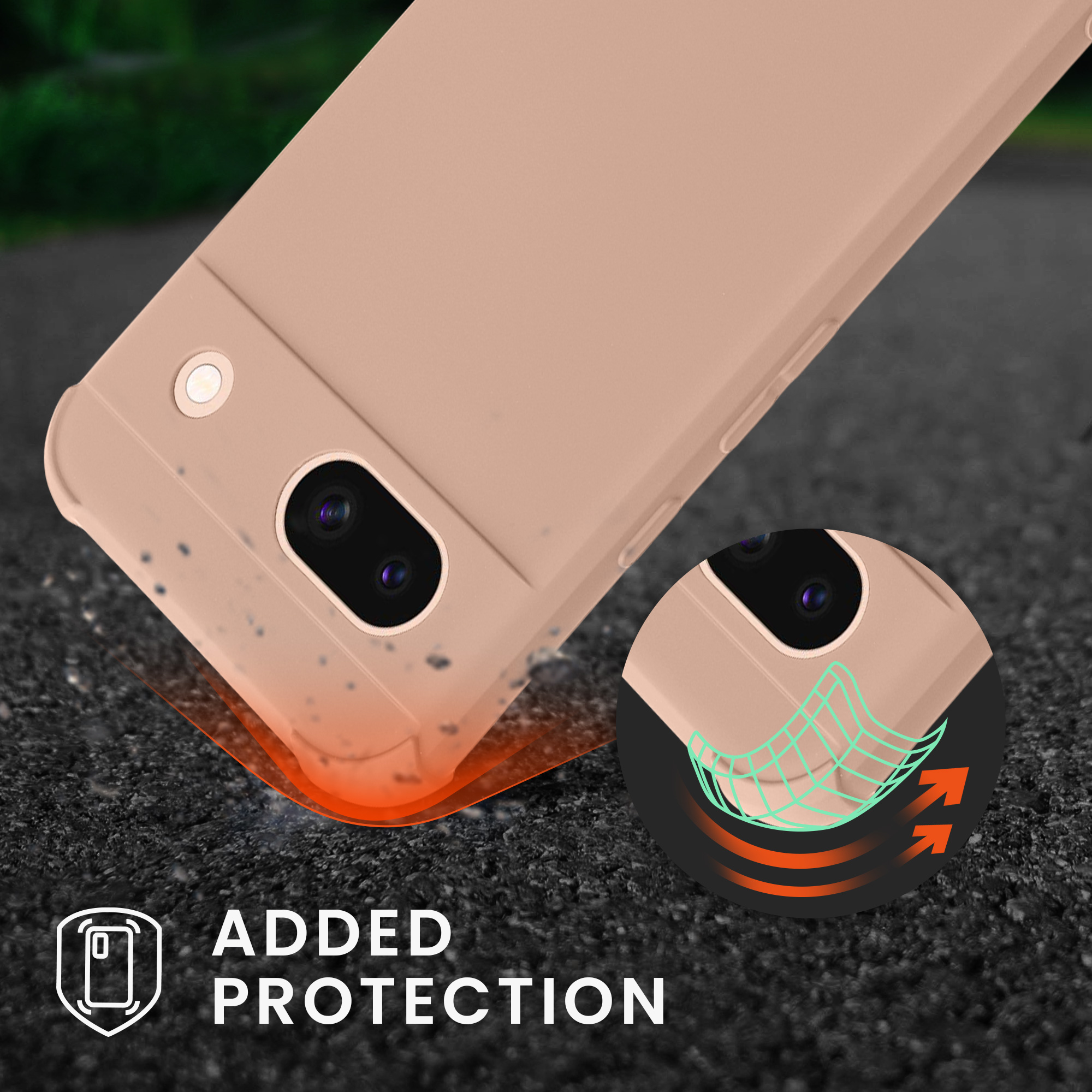 Crossbody kryt kwmobile pro Google Pixel 8a - krémově béžové Coconut Swirl