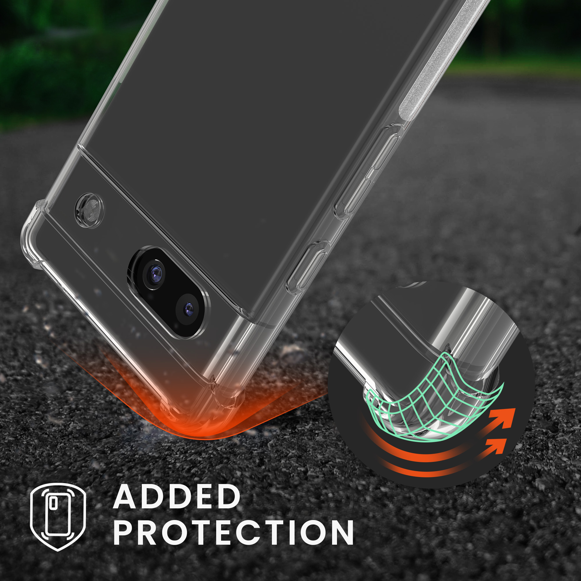 Crossbody kryt kwmobile pro Google Pixel 8a - Transparent / Mint