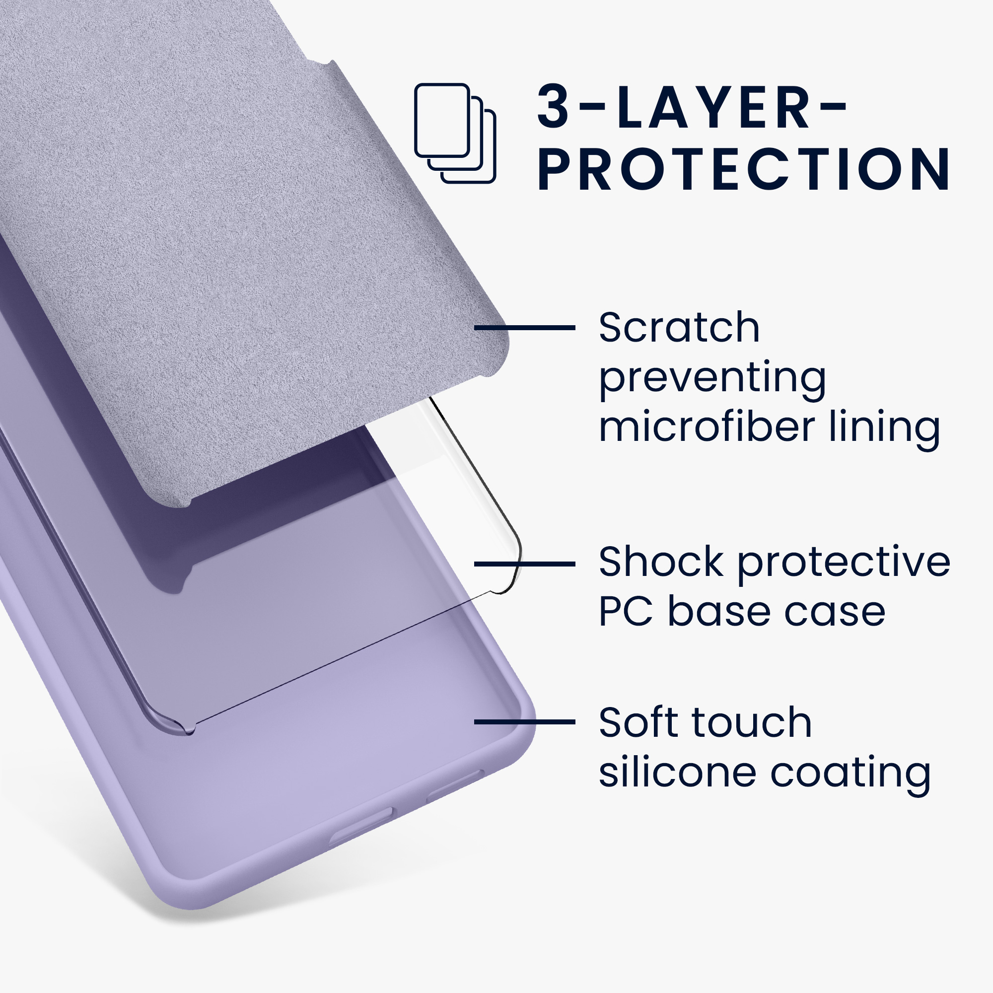 Kryt Xiaomi Redmi Note 13 Pro 5G silikonový TPU levandulová kwmobile