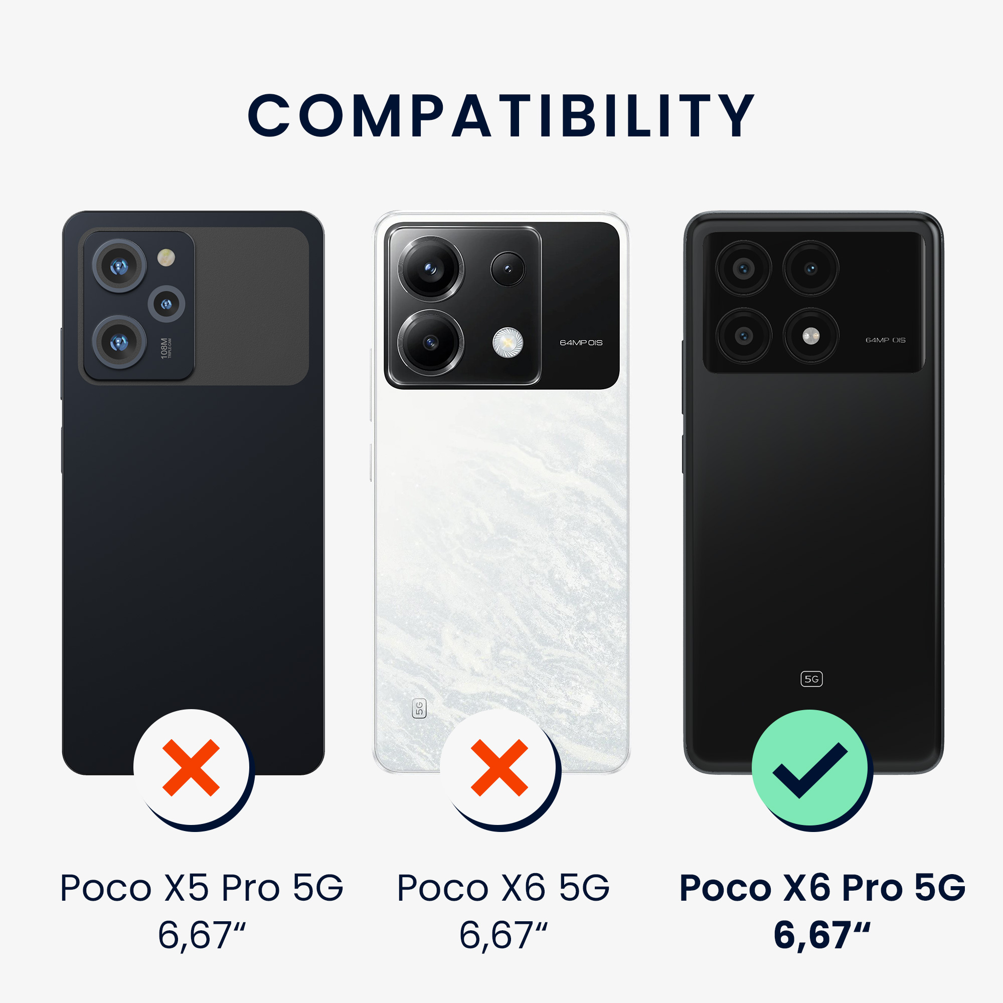 Kryt Xiaomi Poco X6 Pro 5G metalický TPU metalická růžovo-zlatá kwmobile