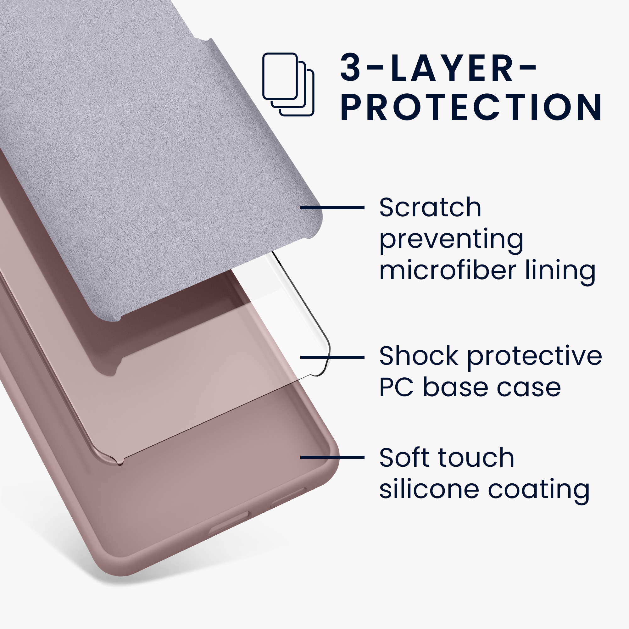 Kryt Xiaomi Poco X6 Pro 5G silikonový TPU Wireless Charging Nude Lilac kwmobile