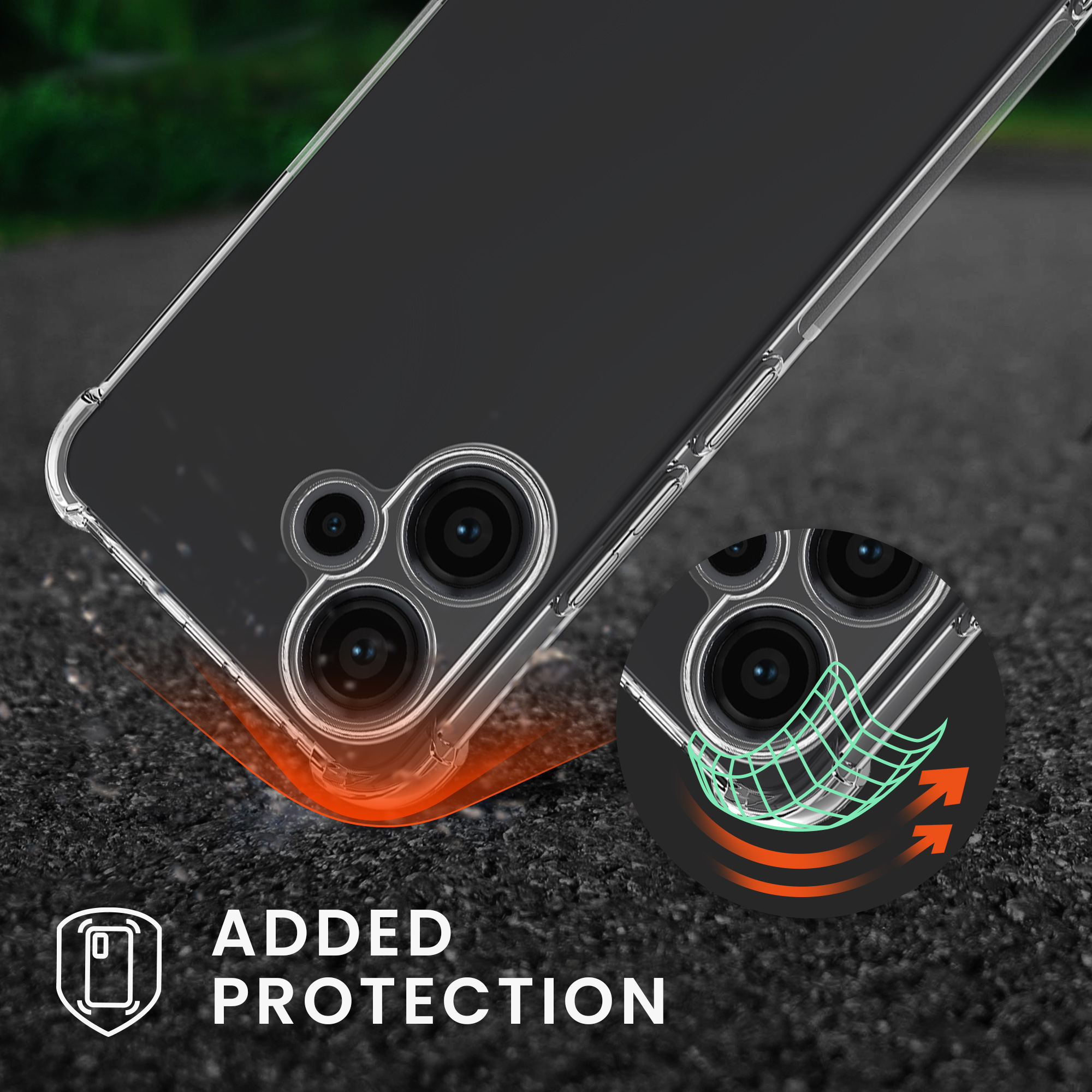 Kryt Xiaomi Redmi Note 13 Pro+ 5G crossbody popruh průhledná kwmobile