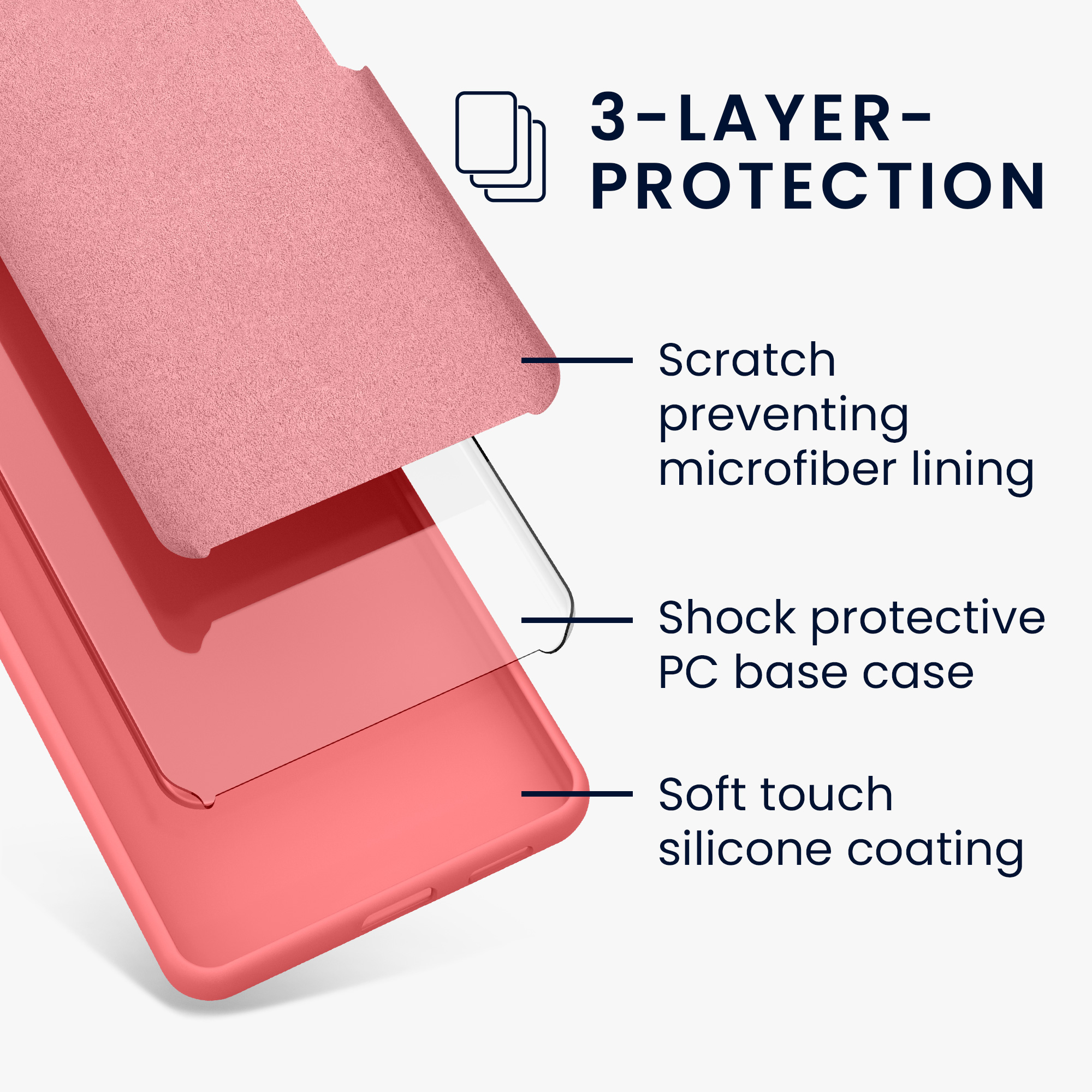 Kryt na mobil kwmobile pro Google Pixel 9 Pro / Google Pixel 9 - Wireless Charging Pastel Coral