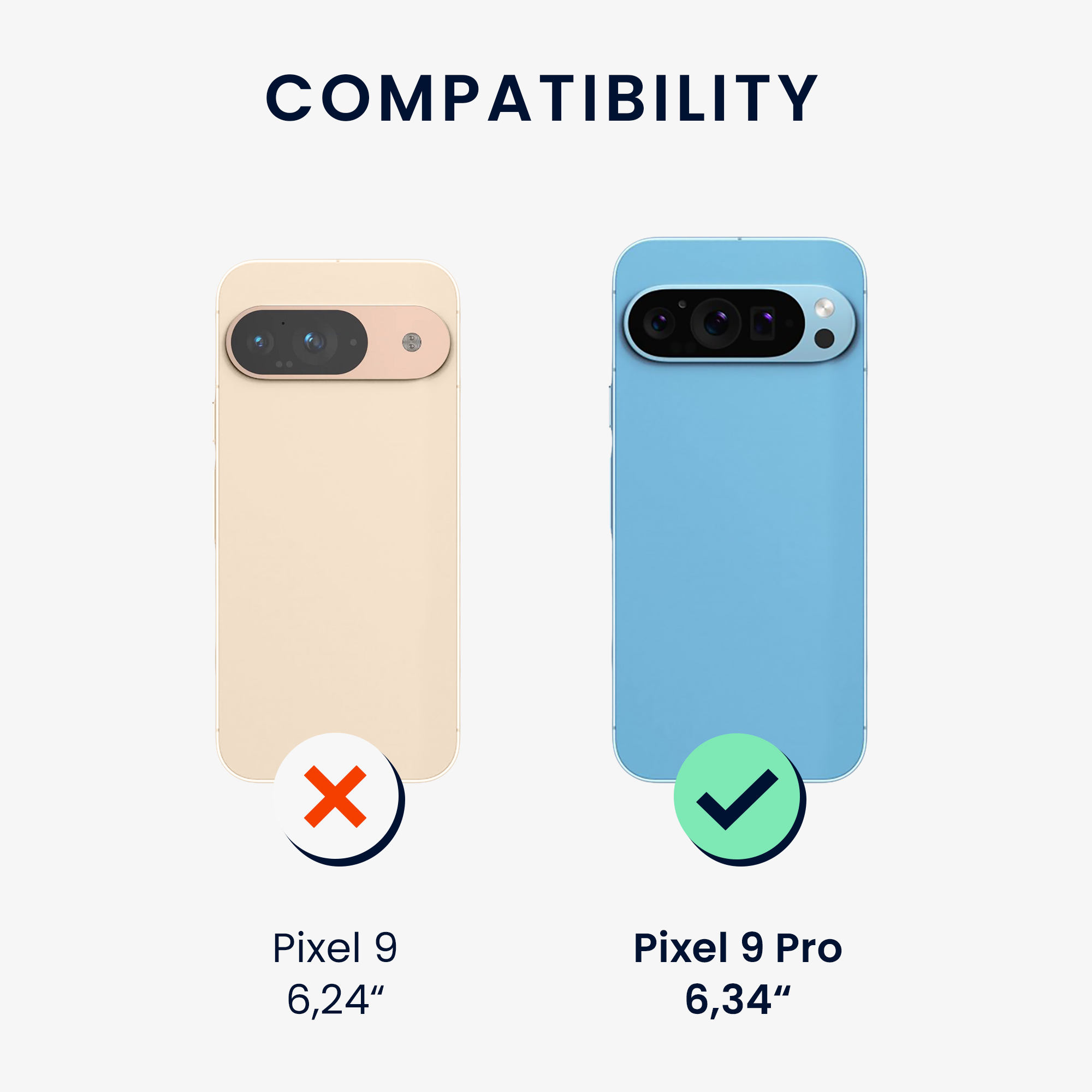 Kryt na mobil kwmobile pro Google Pixel 9 Pro / Google Pixel 9 - transparentní