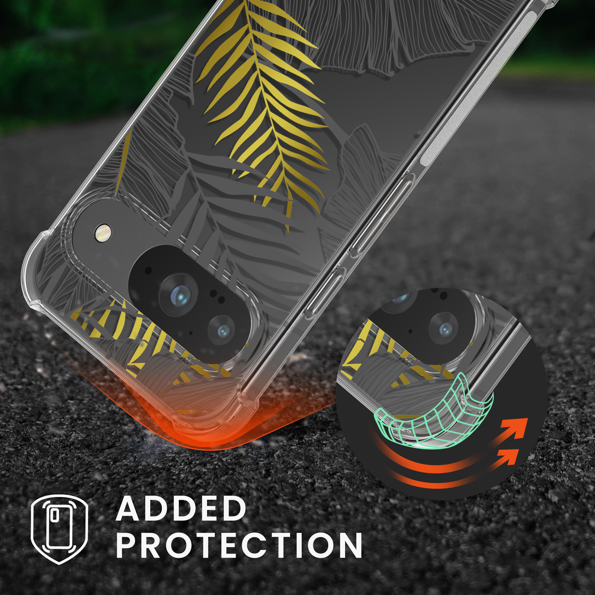 Crossbody kryt na mobil kwmobile Crossbody Case pro Google Pixel 9 / Pixel 9 Pro - šedá / transparentní