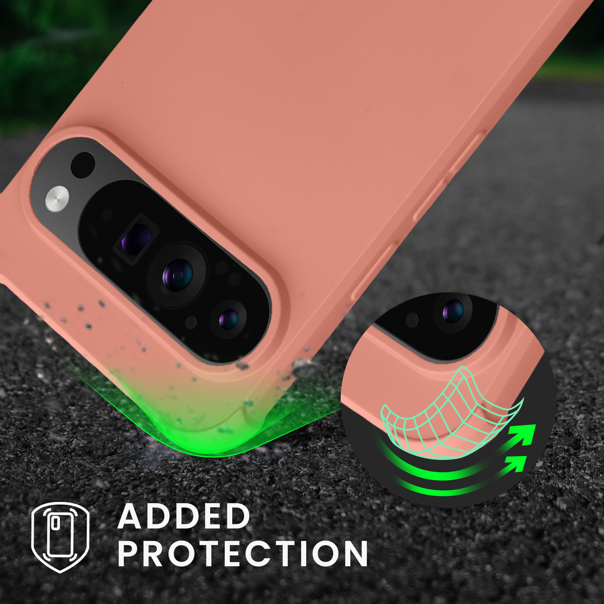 Crossbody kryt na mobil kwmobile Crossbody Case pro Google Pixel 9 / Pixel 9 Pro - Mother Of Pearl