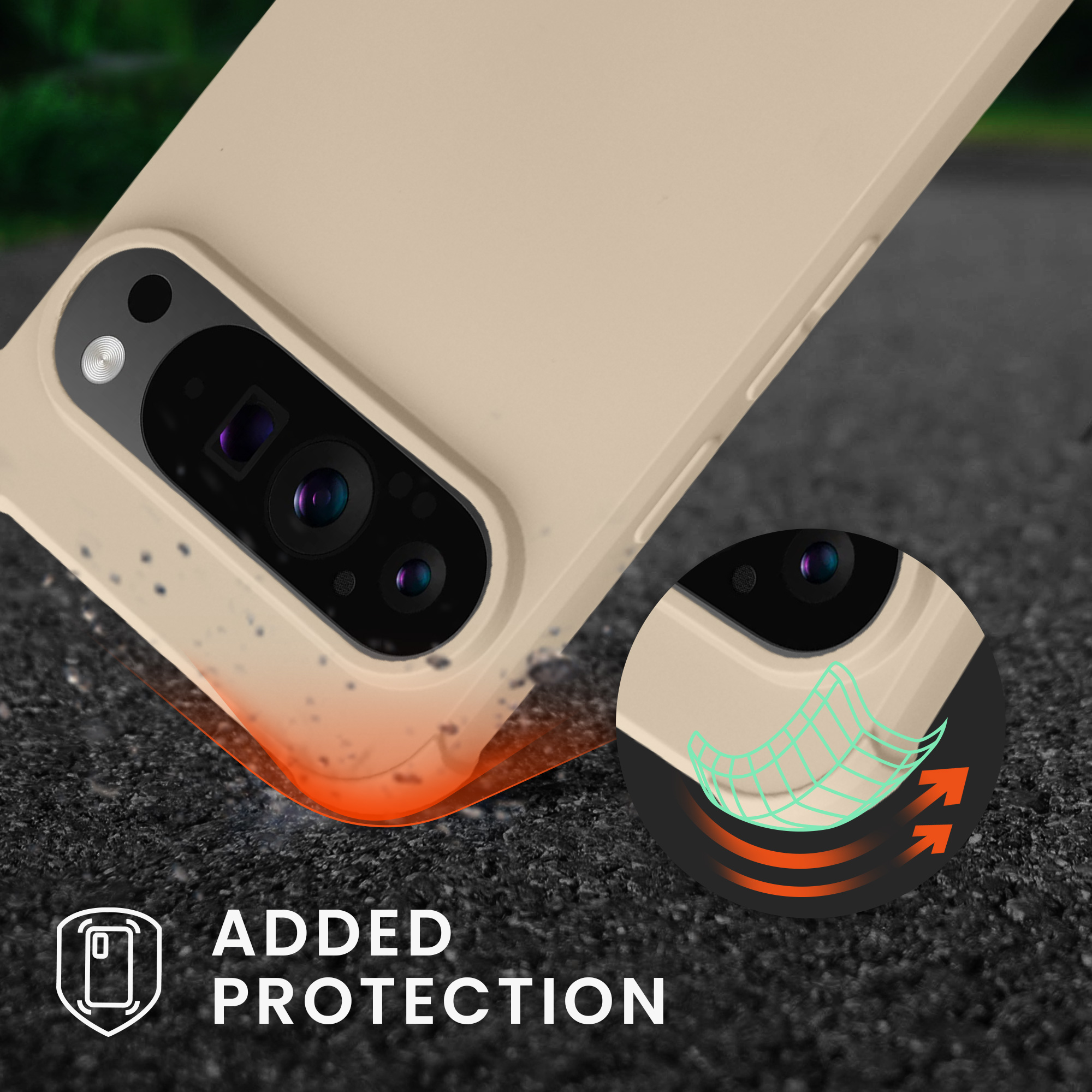 Crossbody kryt kwmobile pro Google Pixel 9 Pro XL - krémová