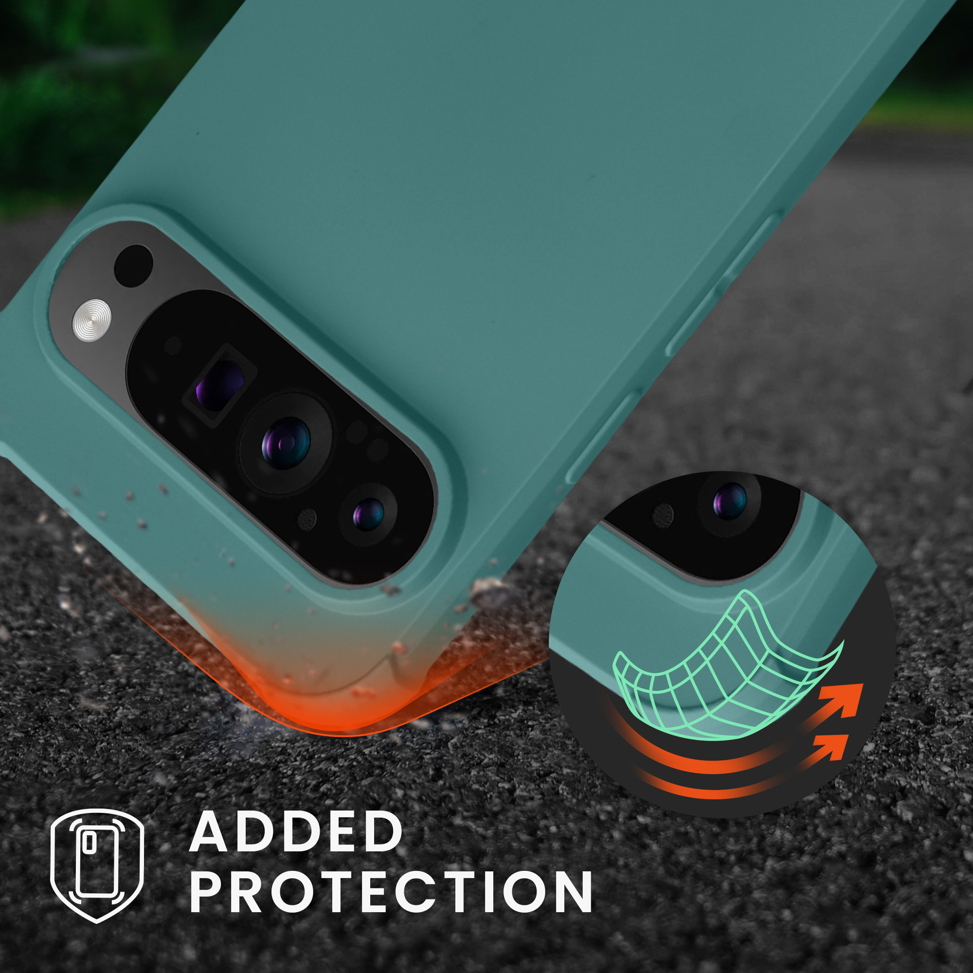 Crossbody kryt kwmobile pro Google Pixel 9 Pro XL - petrolejová