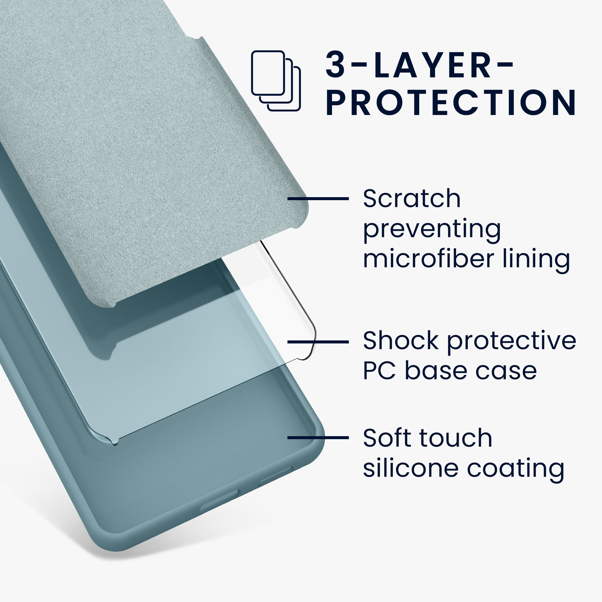 Silikonový kryt kwmobile pro Google Pixel 9a - kamenná