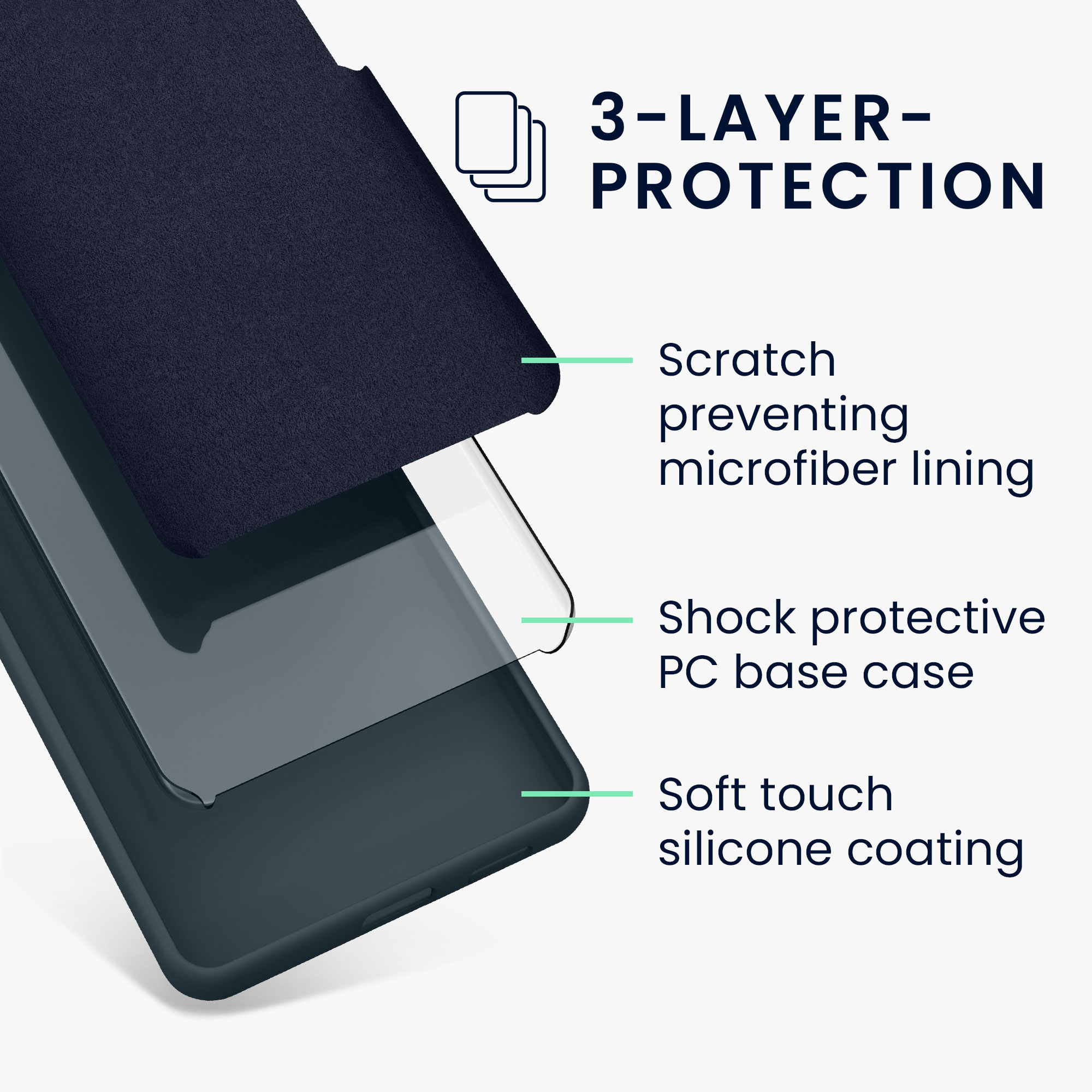 Silikonový kryt kwmobile pro Google Pixel 9a - tmavě šedá