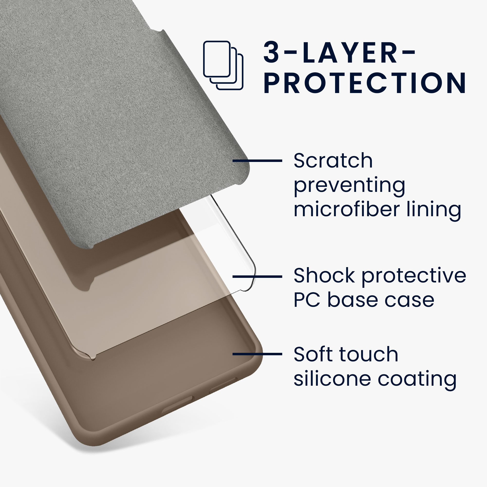Silikonový kryt kwmobile pro Google Pixel 9a - taupe