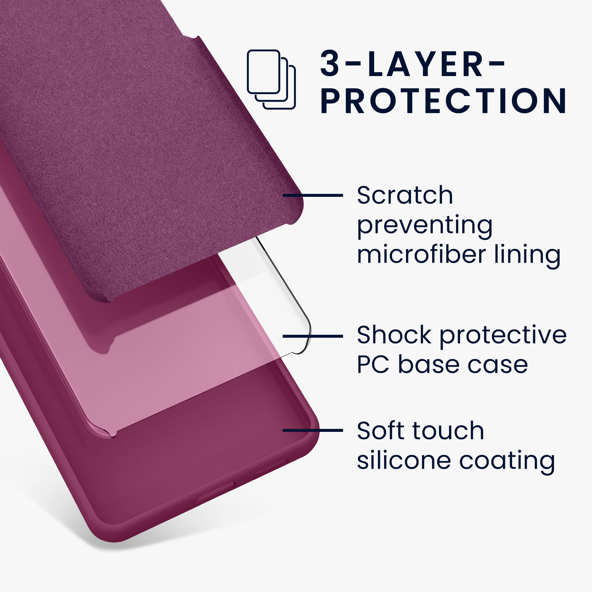 Silikonový kryt kwmobile pro Google Pixel 9a - purpurová