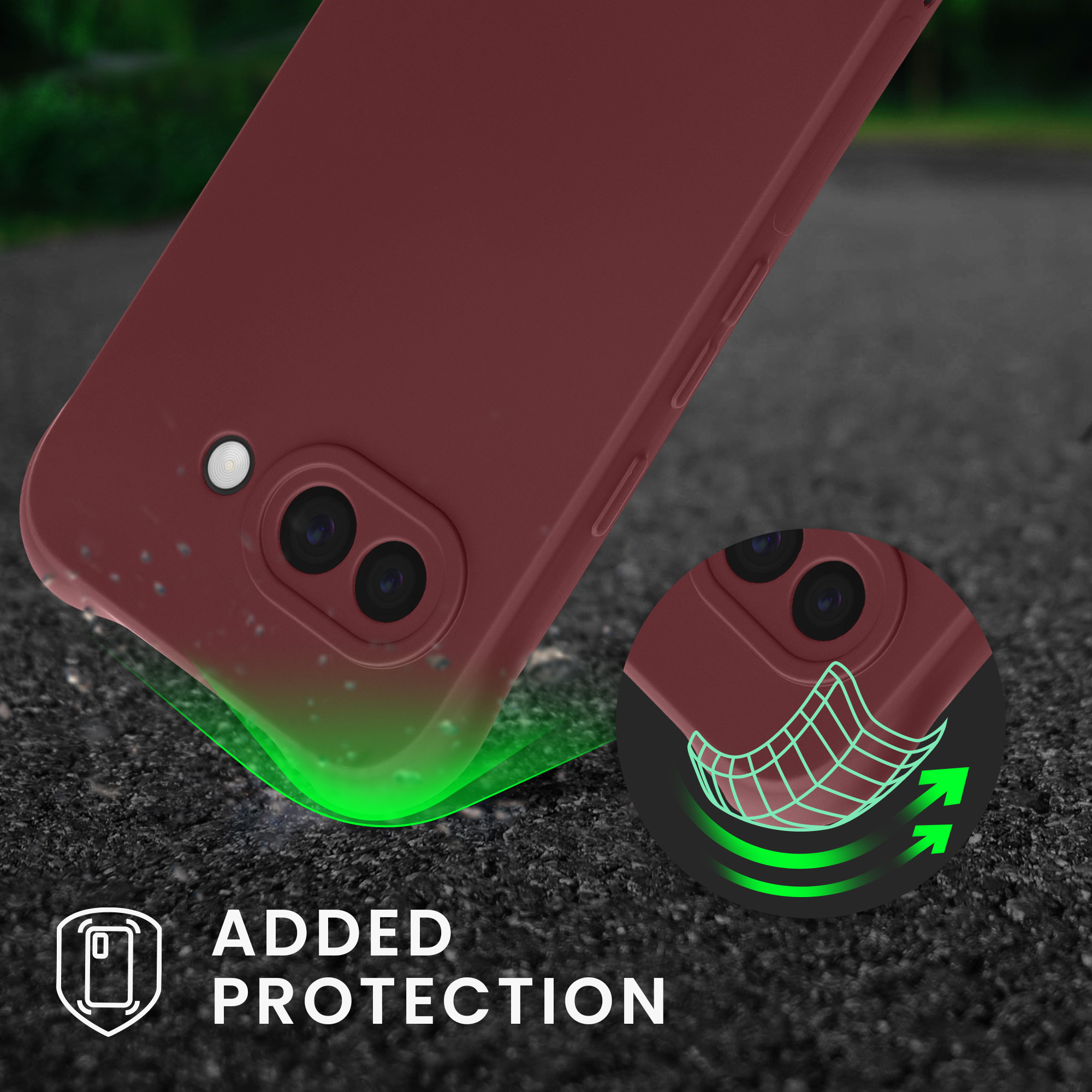 Crossbody kryt kwmobile pro Google Pixel 9a - vínově fialová