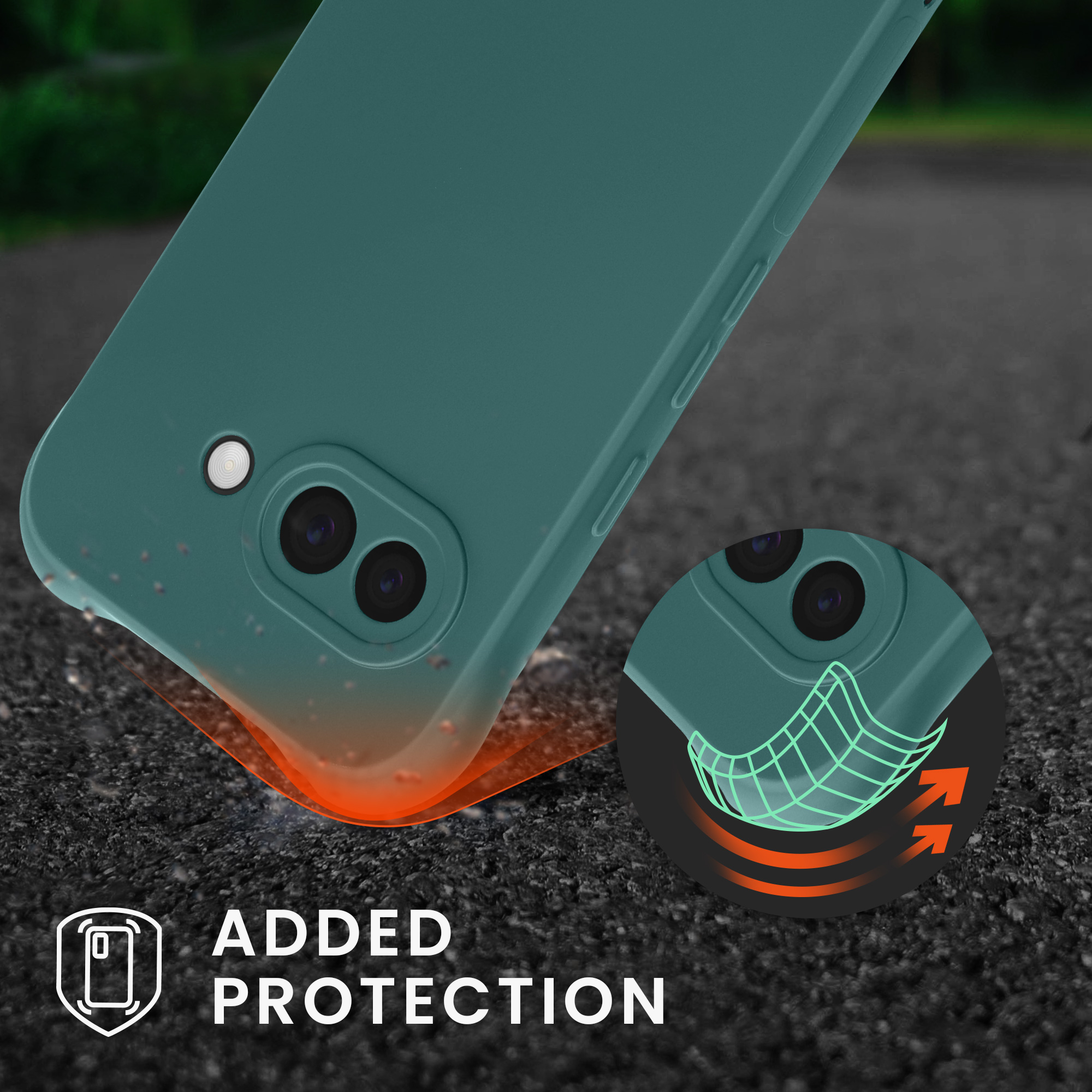 Crossbody kryt kwmobile pro Google Pixel 9a - petrolejová