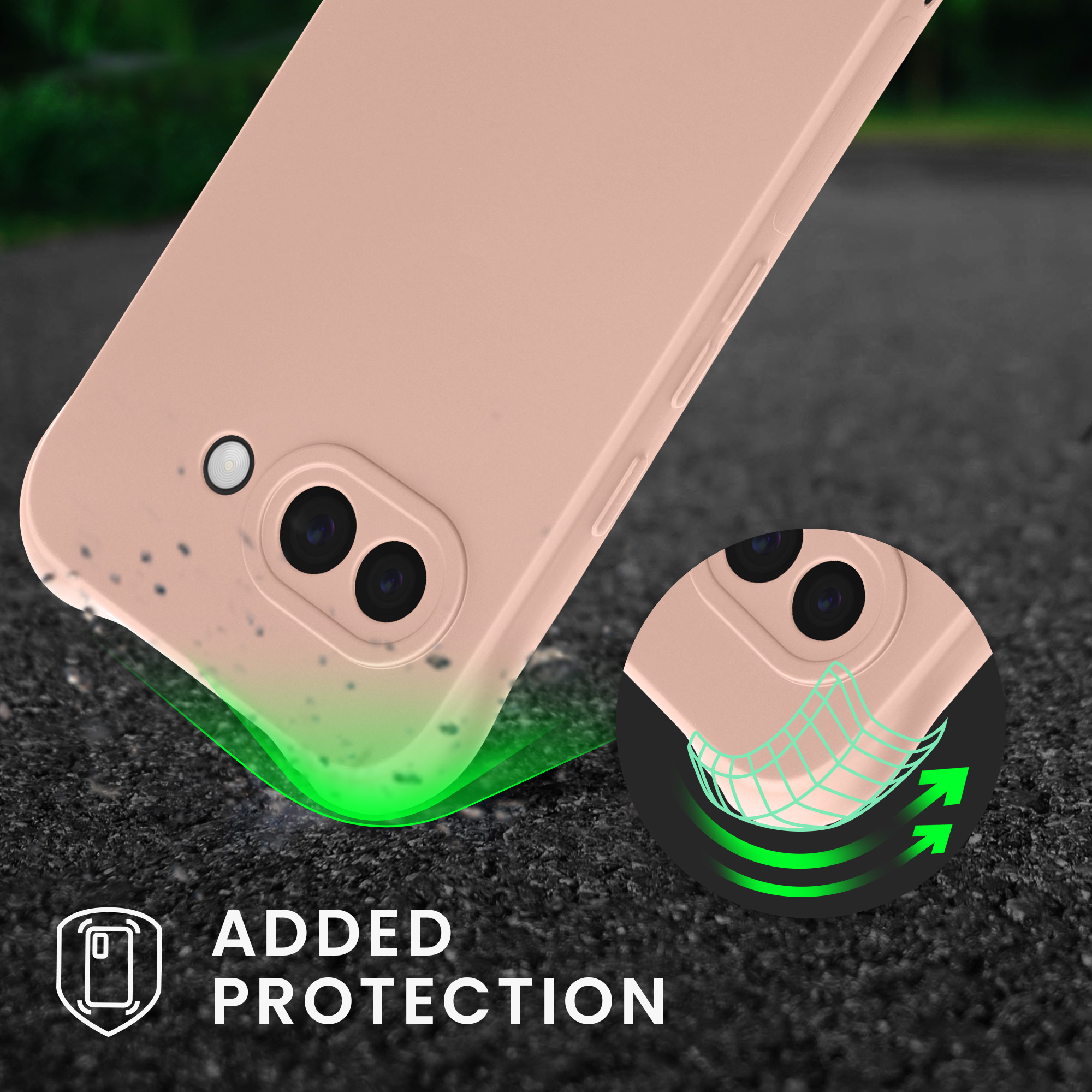 Crossbody kryt kwmobile pro Google Pixel 9a - kokosová