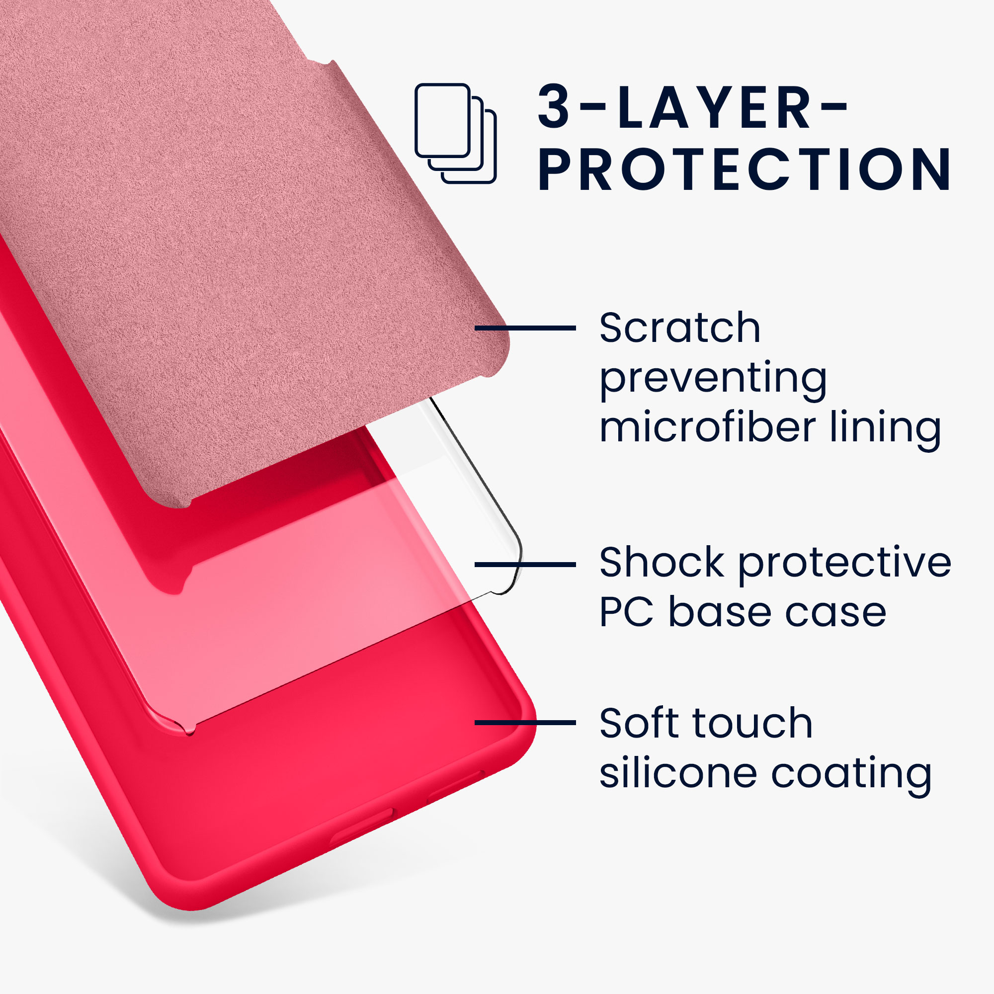 Kryt Xiaomi Redmi Note 14 Pro 5G silikonový TPU růžová kwmobile