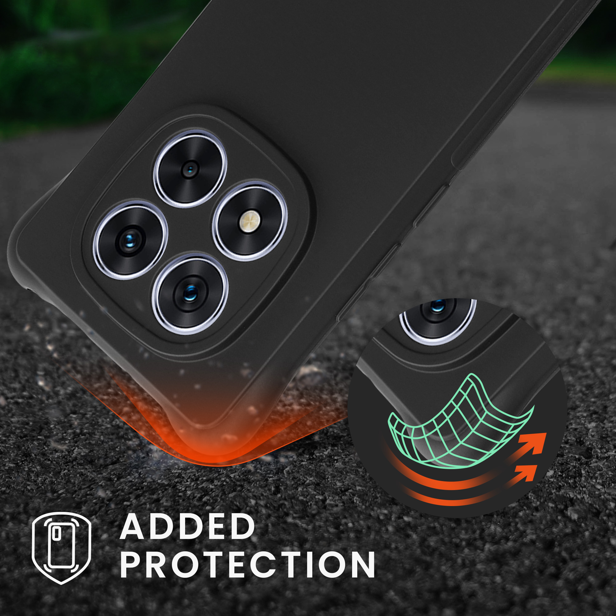 Kryt Xiaomi Redmi Note 14 Pro 5G crossbody popruh TPU černá matná kwmobile