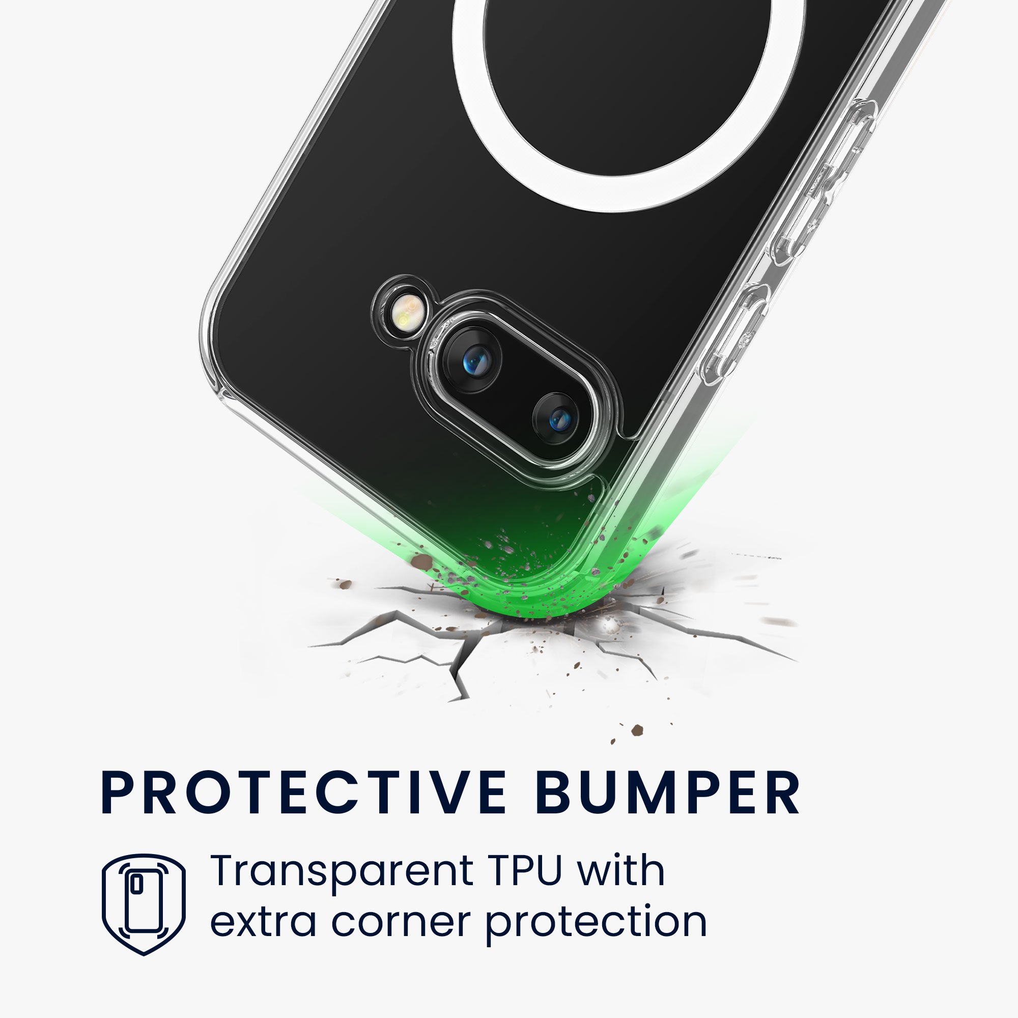 Silikonový kryt kwmobile pro Google Pixel 9a - transparentní