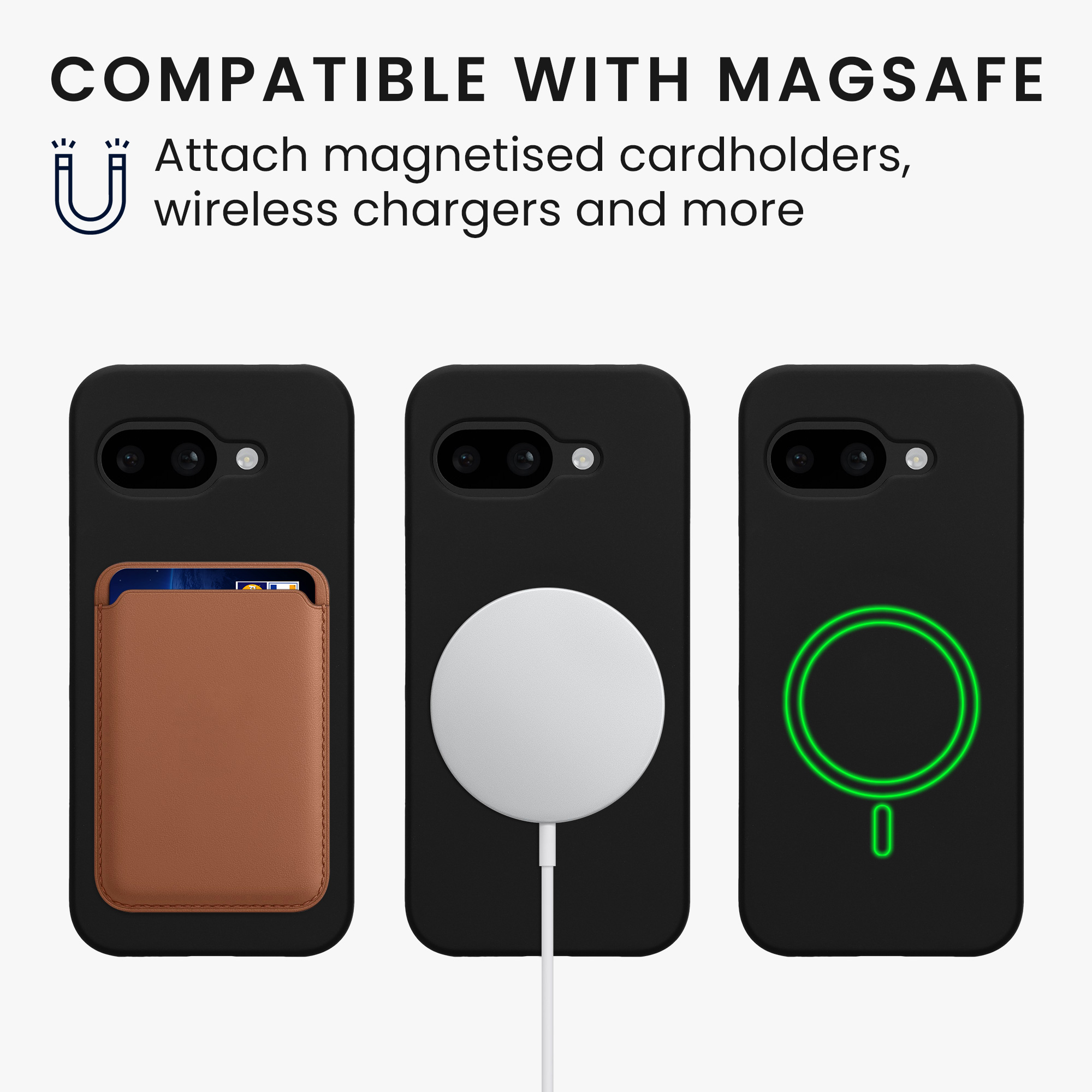 MagSafe kryt kwmobile pro Google Pixel 9a - černá