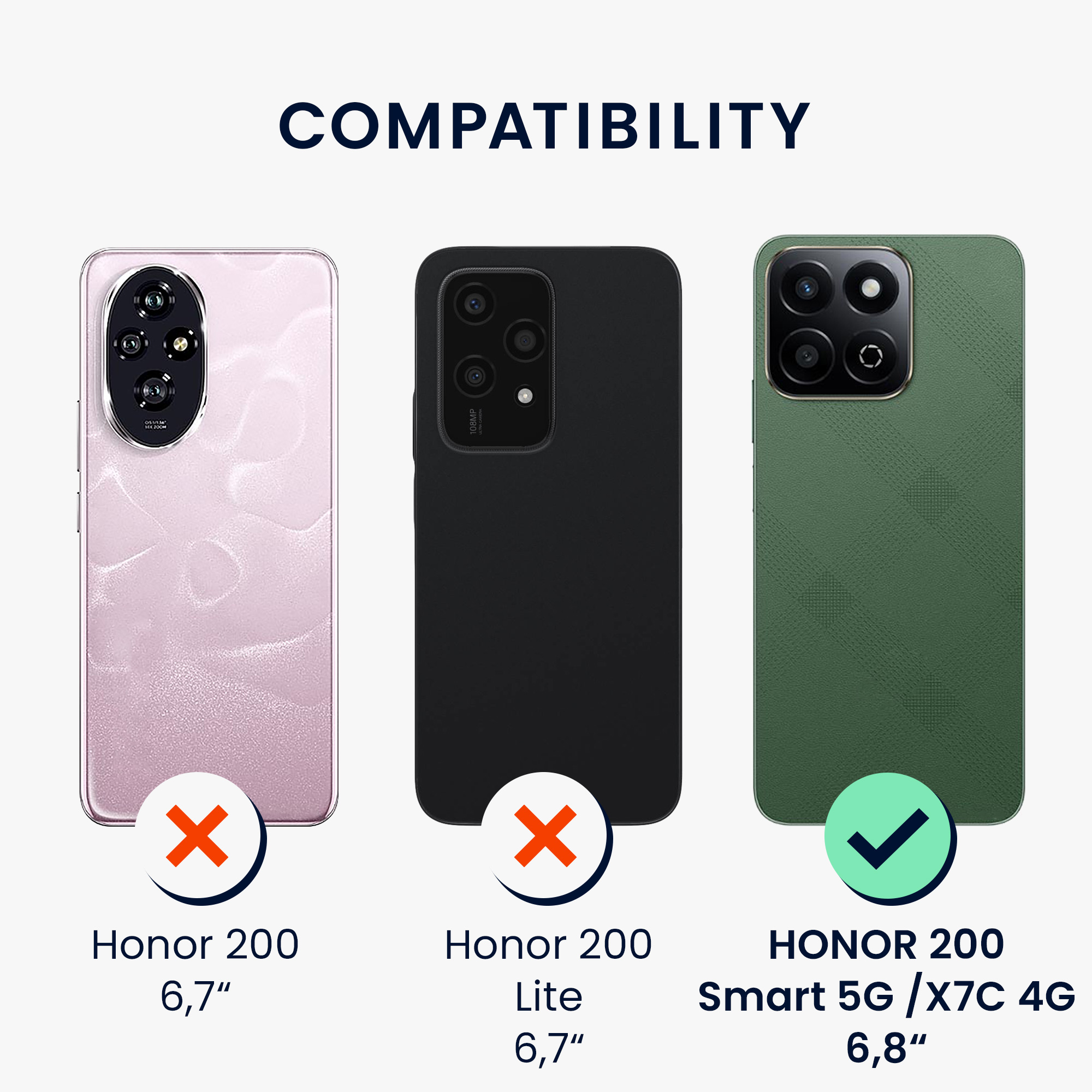 Kryt na mobil HONOR 200 Smart 5G / X7C 4G kwmobile metalicky růžově zlatý