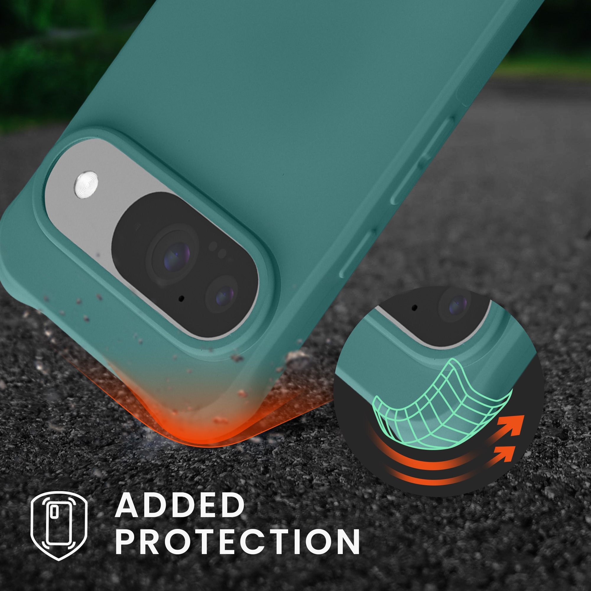 Crossbody pouzdro na mobil Google Pixel 10 / Pixel 10 Pro kwmobile - petrolejová