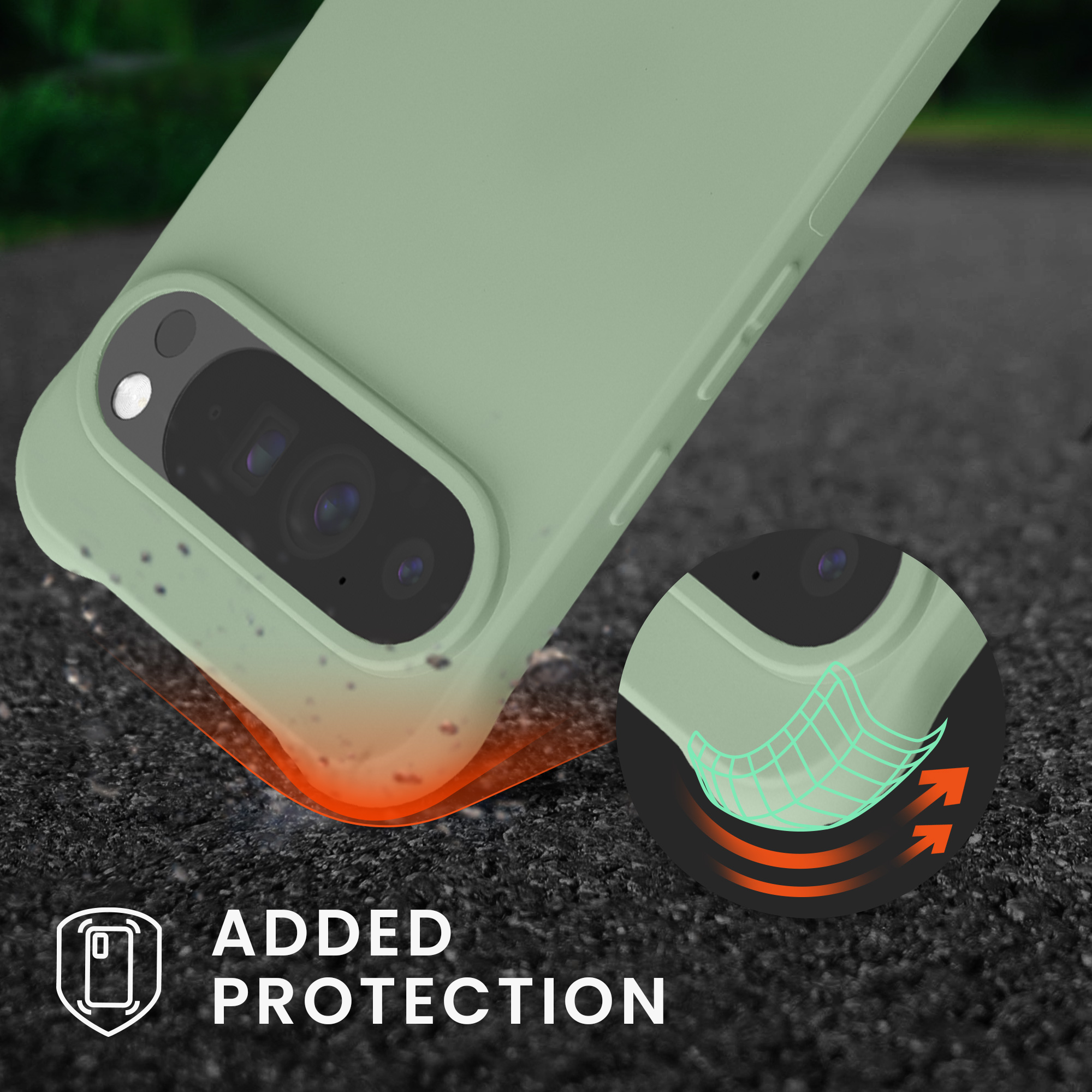 Crossbody kryt kwmobile pro Google Pixel 10 Pro XL - šedozelená