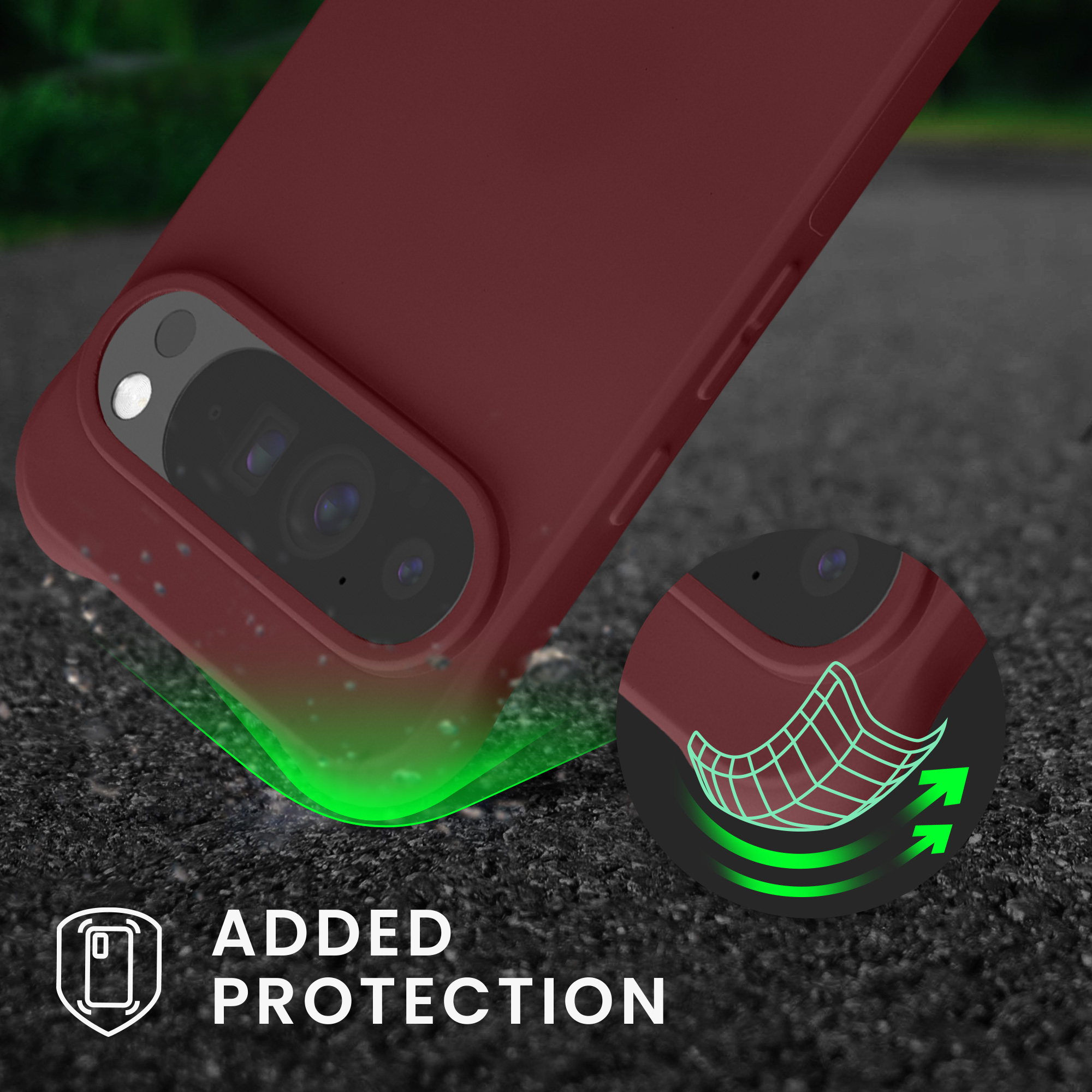 Crossbody kryt kwmobile pro Google Pixel 10 Pro XL - bordó fialová