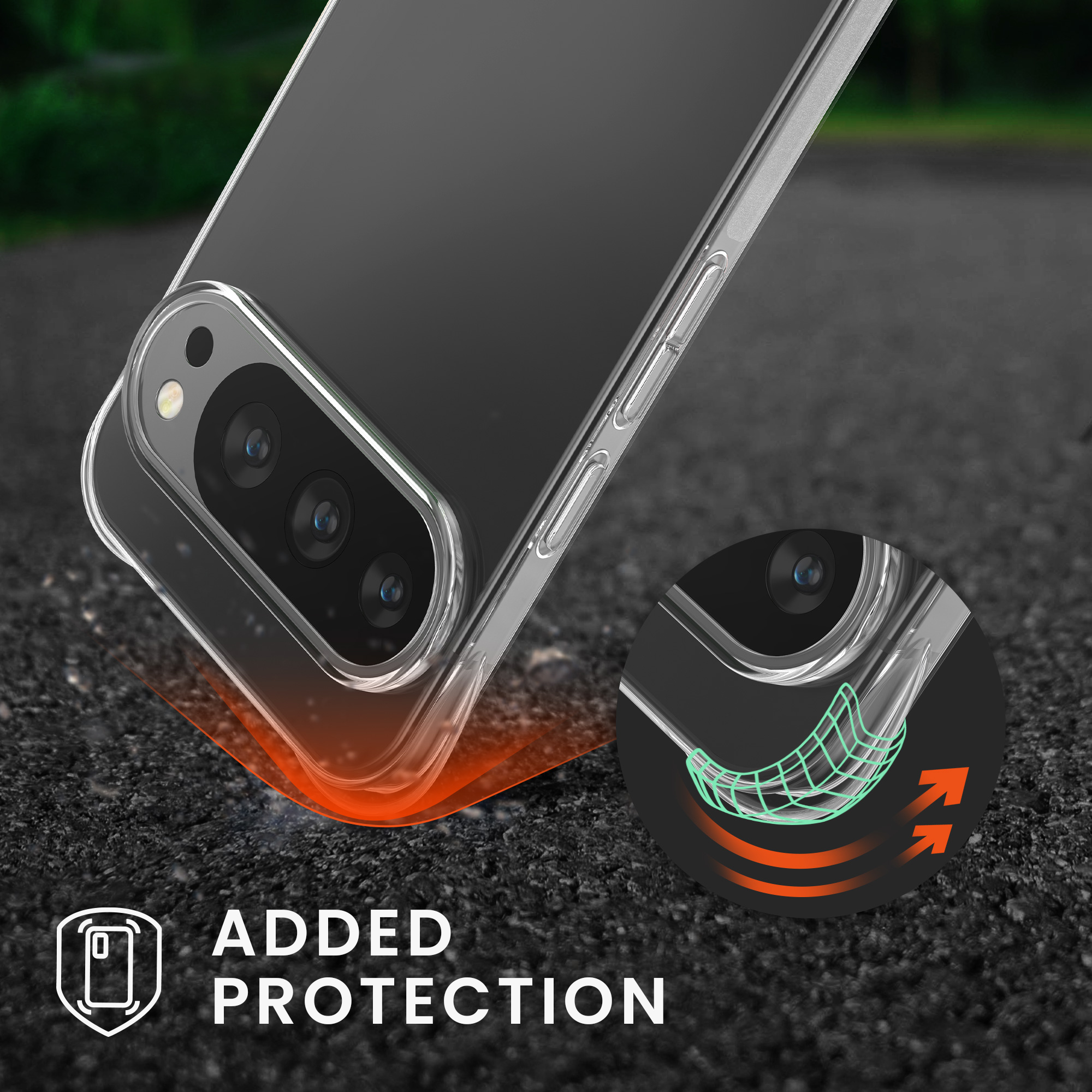 Crossbody kryt kwmobile pro Google Pixel 10 Pro XL - transparentní