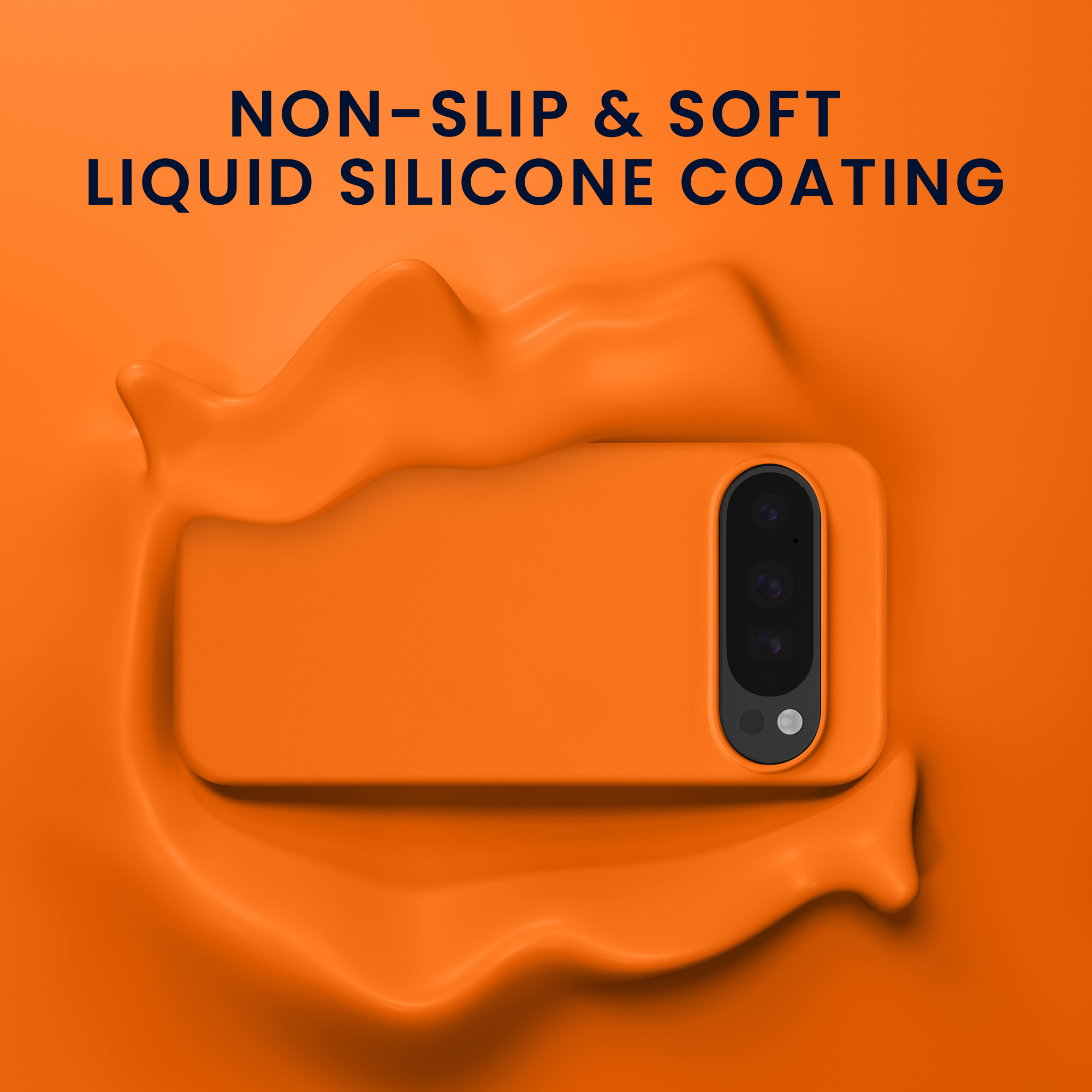 Silikonový kryt kwmobile pro Google Pixel 10 Pro XL - ovocně oranžová