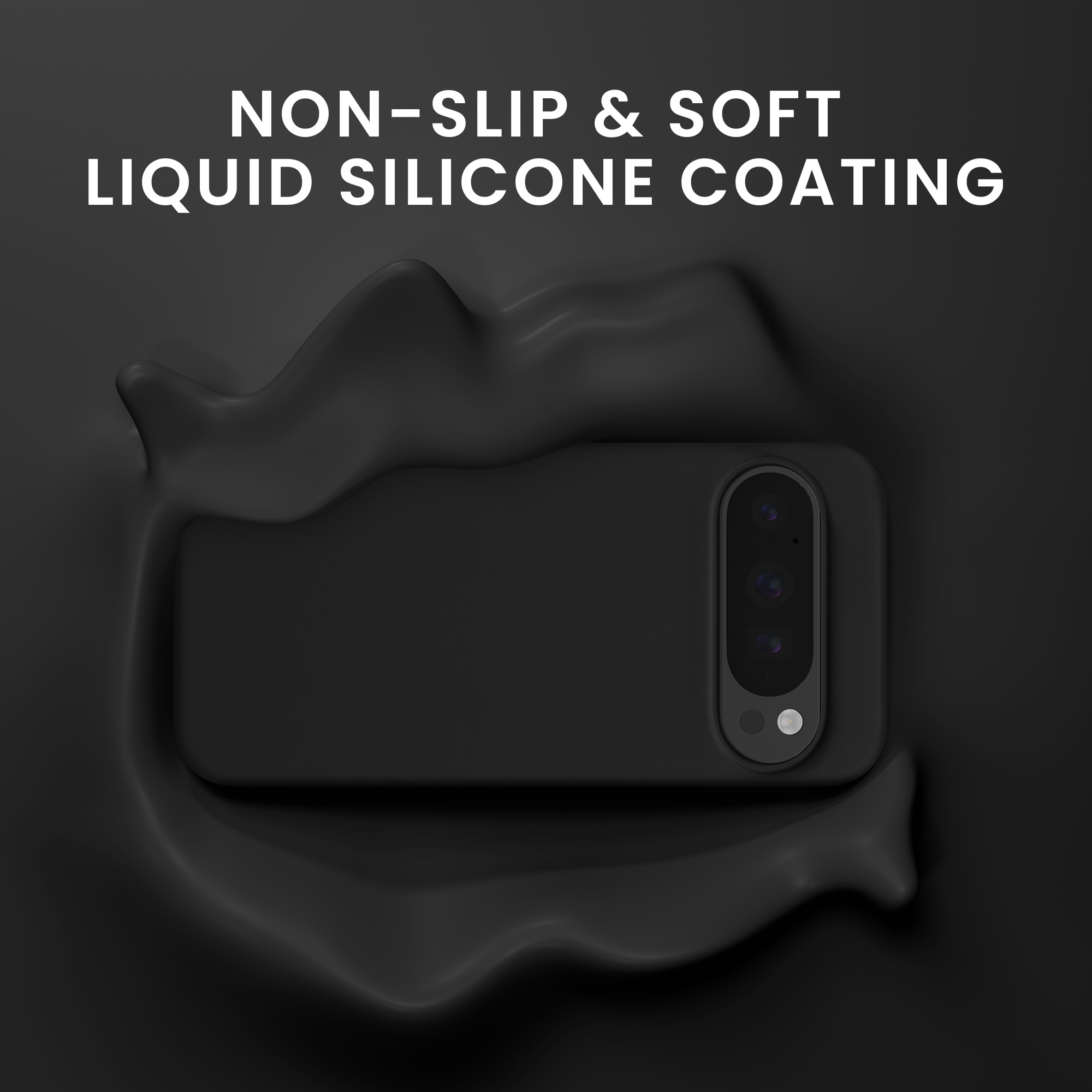 Silikonový kryt kwmobile pro Google Pixel 10 Pro XL - černá