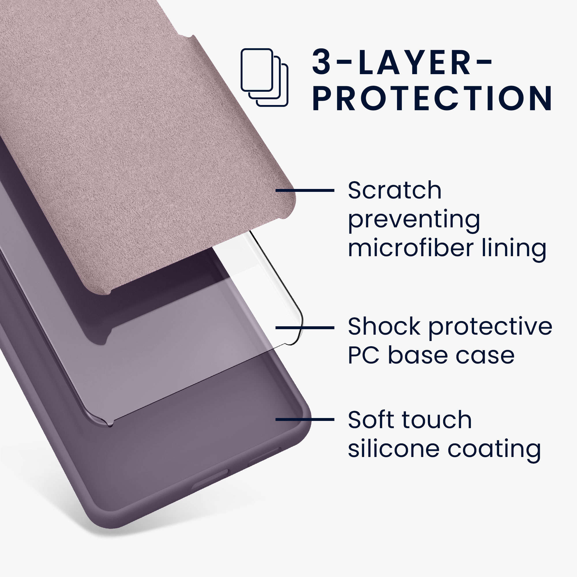 Silikonový kryt kwmobile pro Google Pixel 10 / Pixel 10 Pro - světle fialová Pale Iris