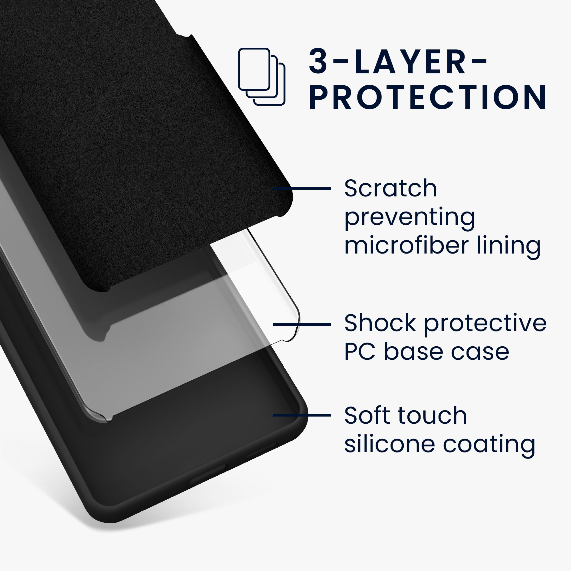 Silikonový kryt kwmobile pro Google Pixel 10 Pro XL - černá