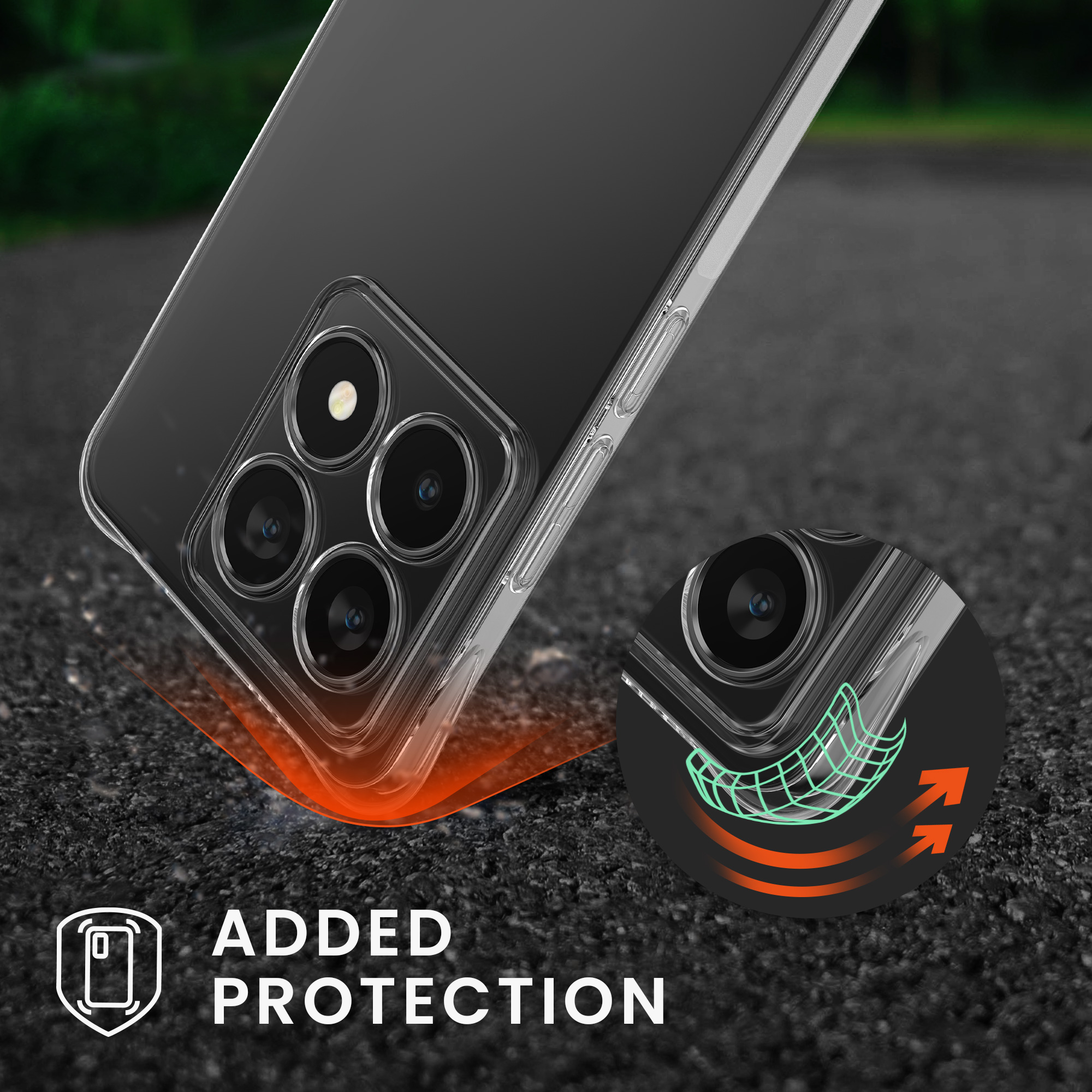 Crossbody kryt na mobil Xiaomi 14T kwmobile transparentní / černá