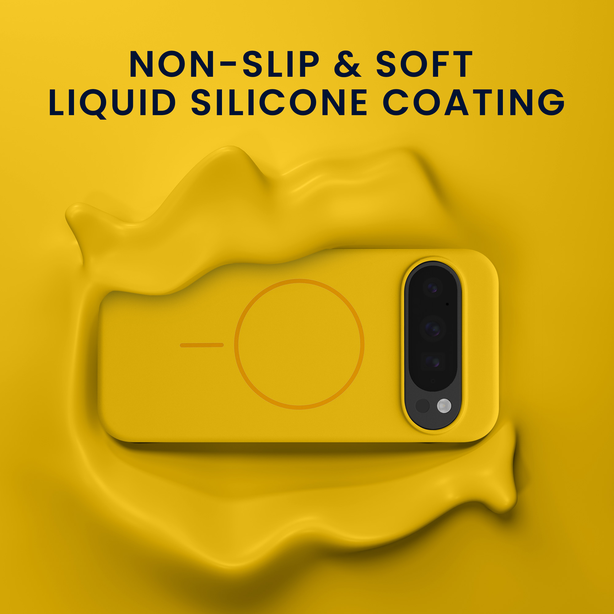 Silikonový kryt kwmobile pro Google Pixel 10 Pro XL - zářivě žlutá
