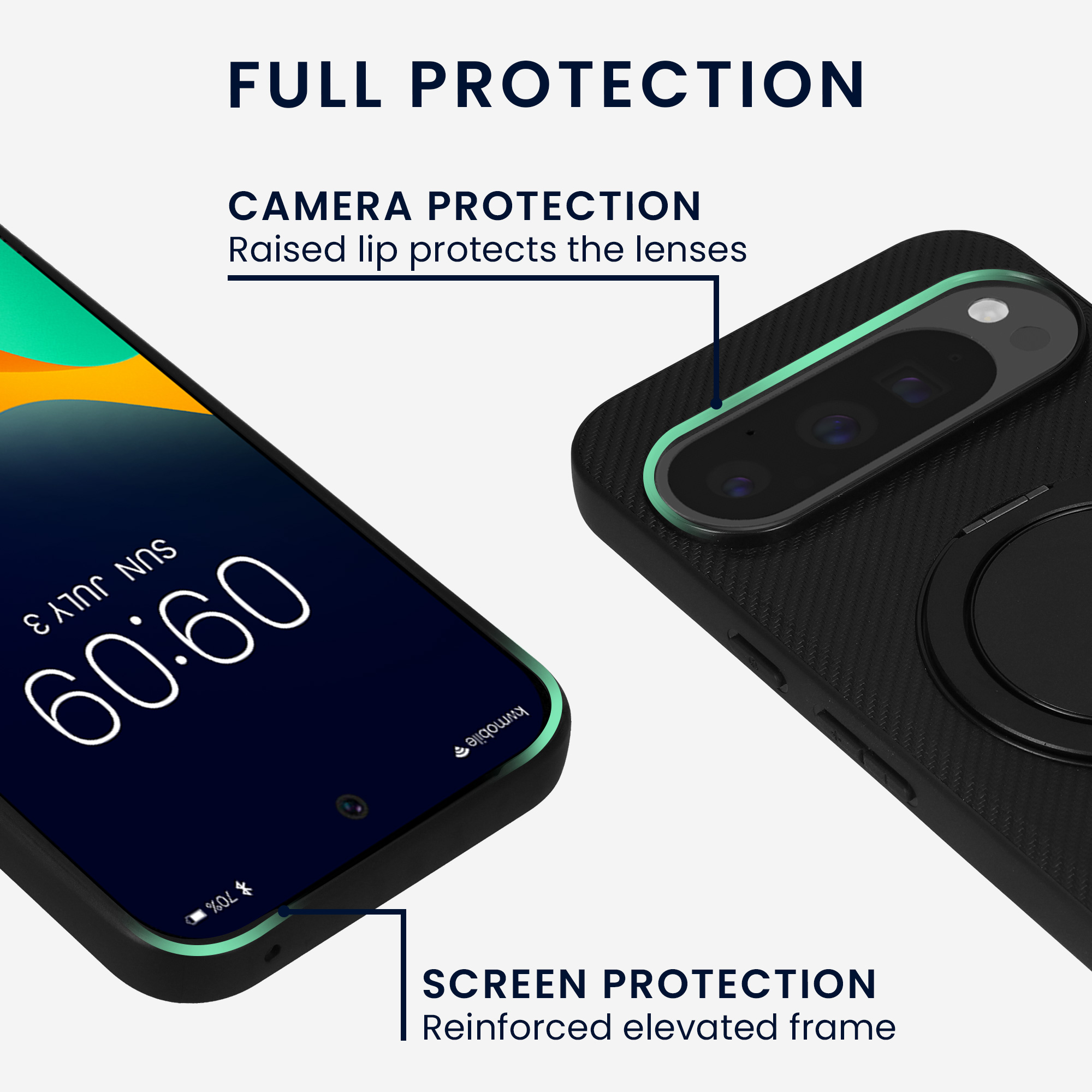 Pevný kryt kwmobile pro Google Pixel 10 / Pixel 10 Pro - černá